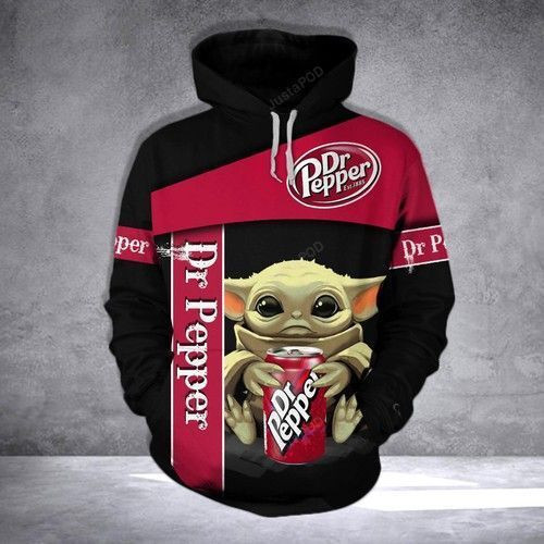 Baby Yoda Dr Pepper 3D All Over Print Hoodie, Zip Hoodie