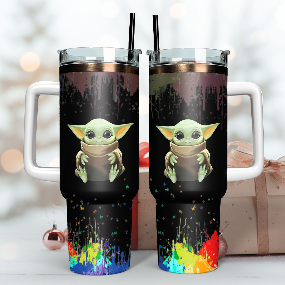 Baby Yoda Movie Custom Stanley Cup 40 oz 30 oz Tumbler With HandleTVC2301247
