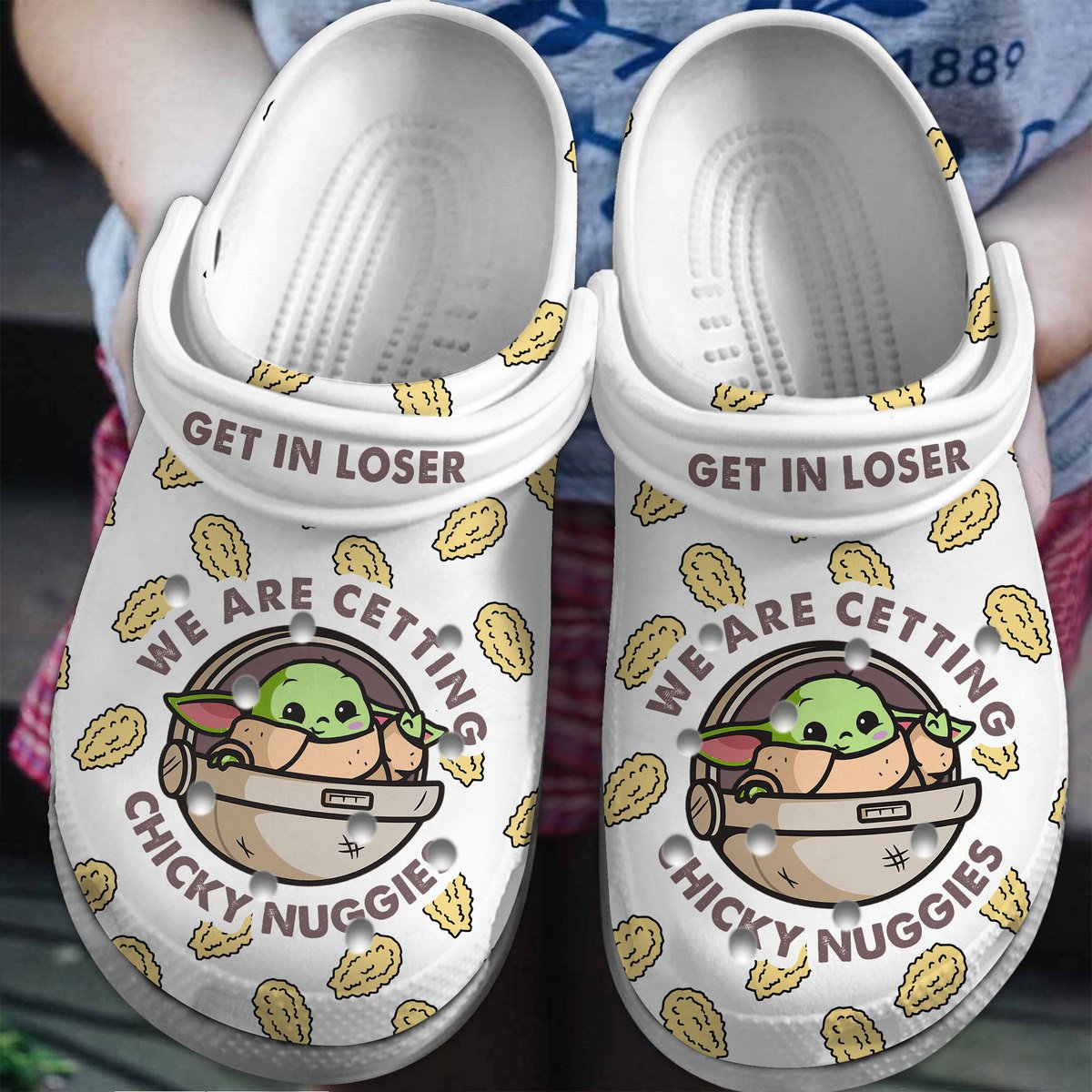 Baby Yoda Star Wars Movie Crocs Crocband Clogs Shoes Comfortable For Men Women and Kids