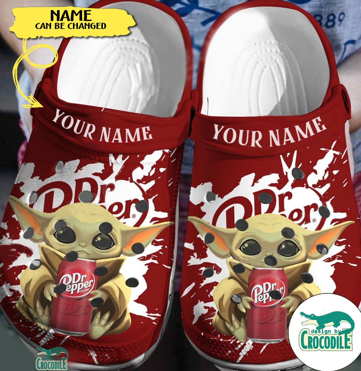 Baby Yoda Star Wars Movie Crocs Crocband Clogs Shoes Comfortable For Men Women and Kids