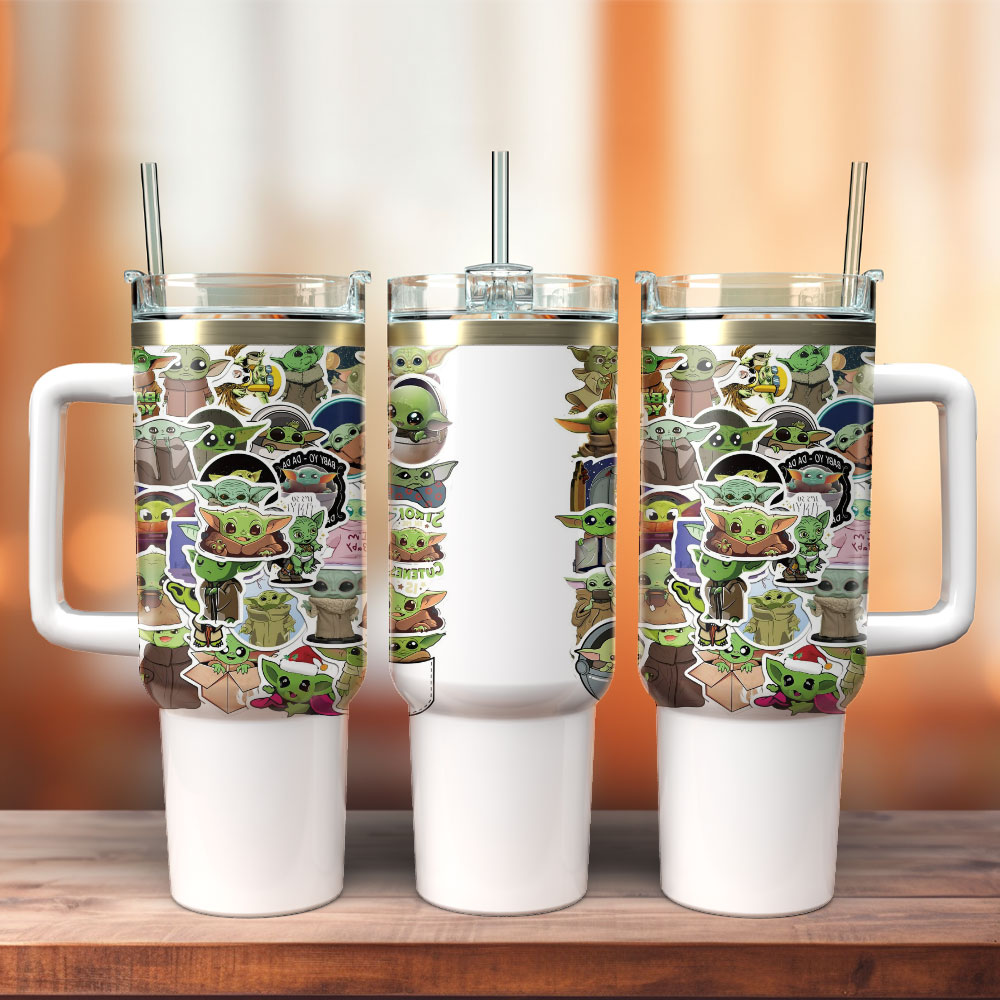 Baby Yoda Star Wars Movie Custom Stanley Cup 40 oz 30 oz Tumbler With HandleTVC2301348