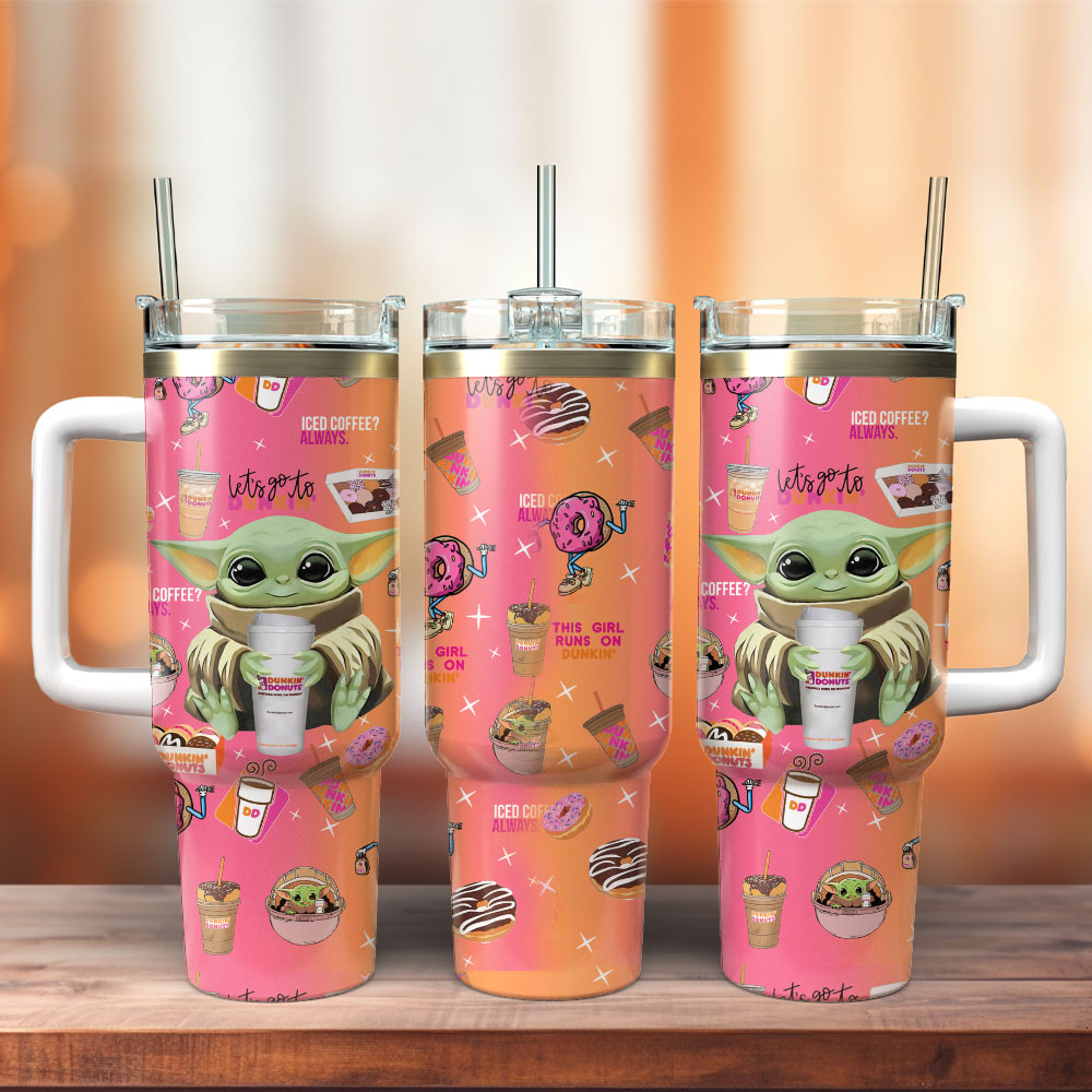 baby Yoda Star Wars Movies Custom Stanley Cup 40 oz 30 oz Tumbler With HandleTVC2301404