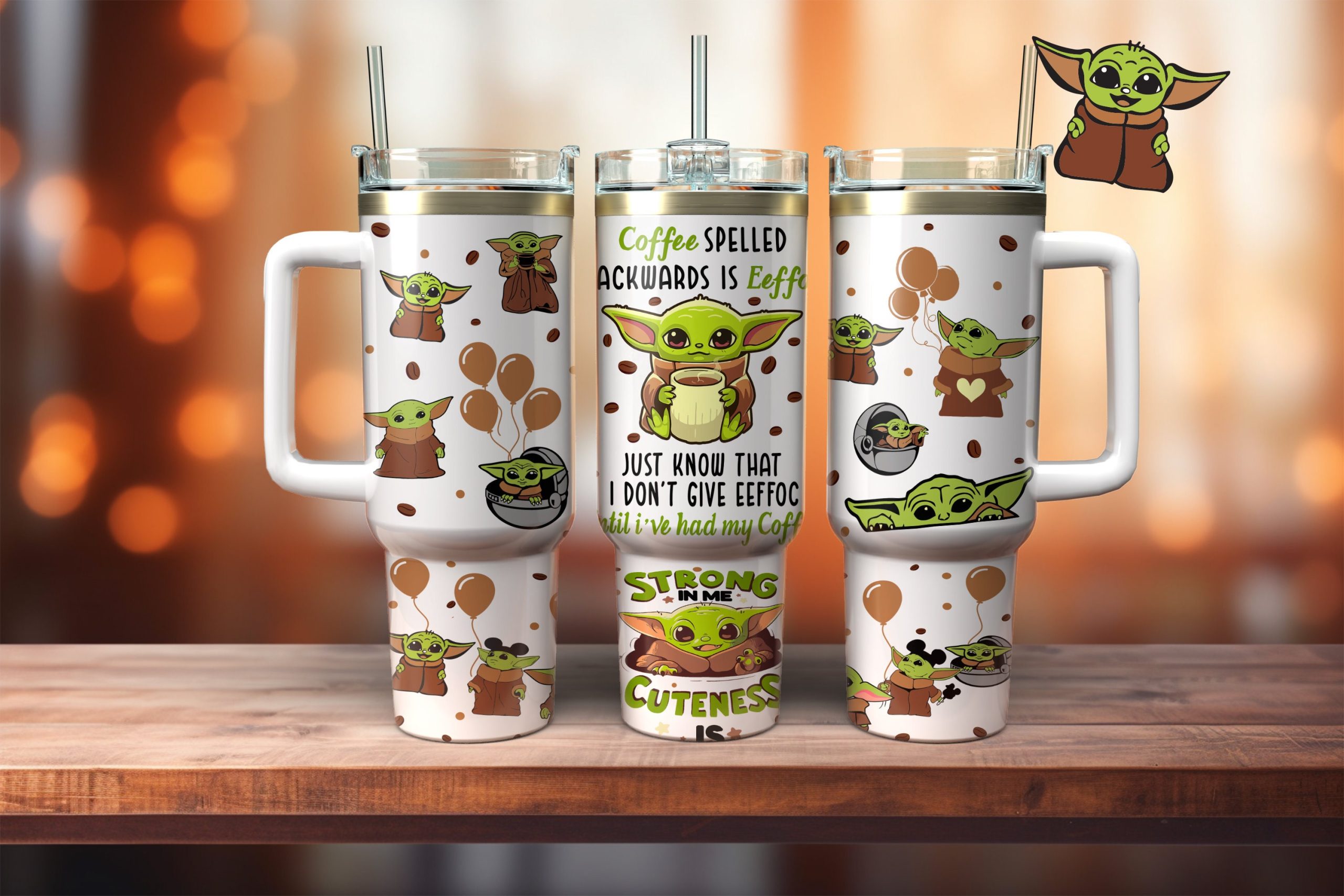 Baby Yoda Star Wars Movies Custom Stanley Cup 40 oz 30 oz Tumbler With HandleTVC2301878