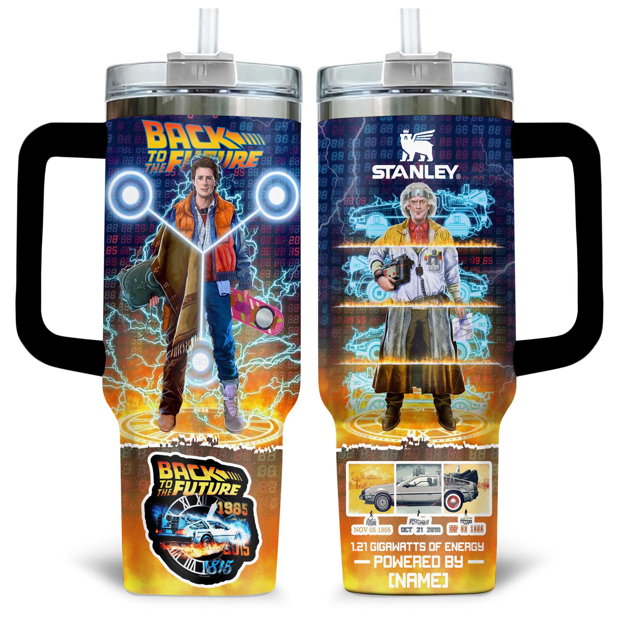 Back to the Future Movies Custom Stanley Cup 40 oz 30 oz Tumbler With HandleTVC230193