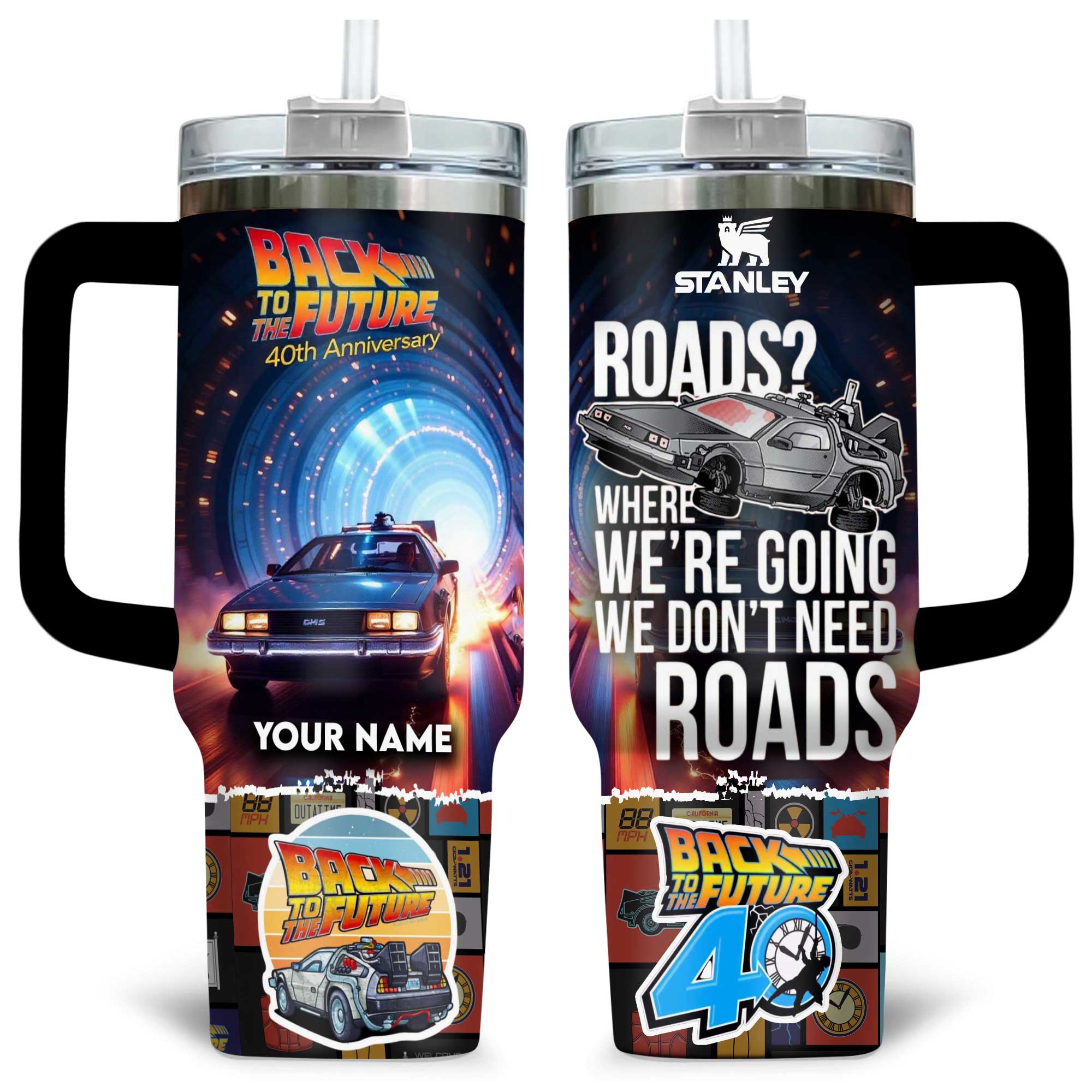 Back to the Future Movies Custom Stanley Cup 40 oz 30 oz Tumbler With HandleTVC230193
