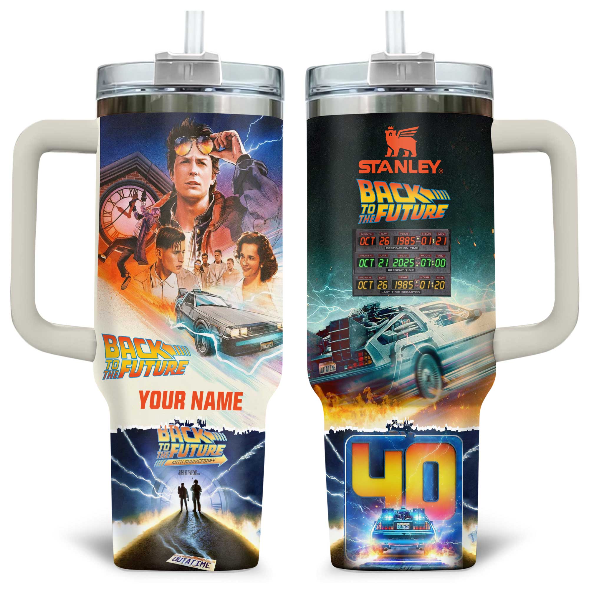 Back to the Future Movies Custom Stanley Cup 40 oz 30 oz Tumbler With HandleTVC230193