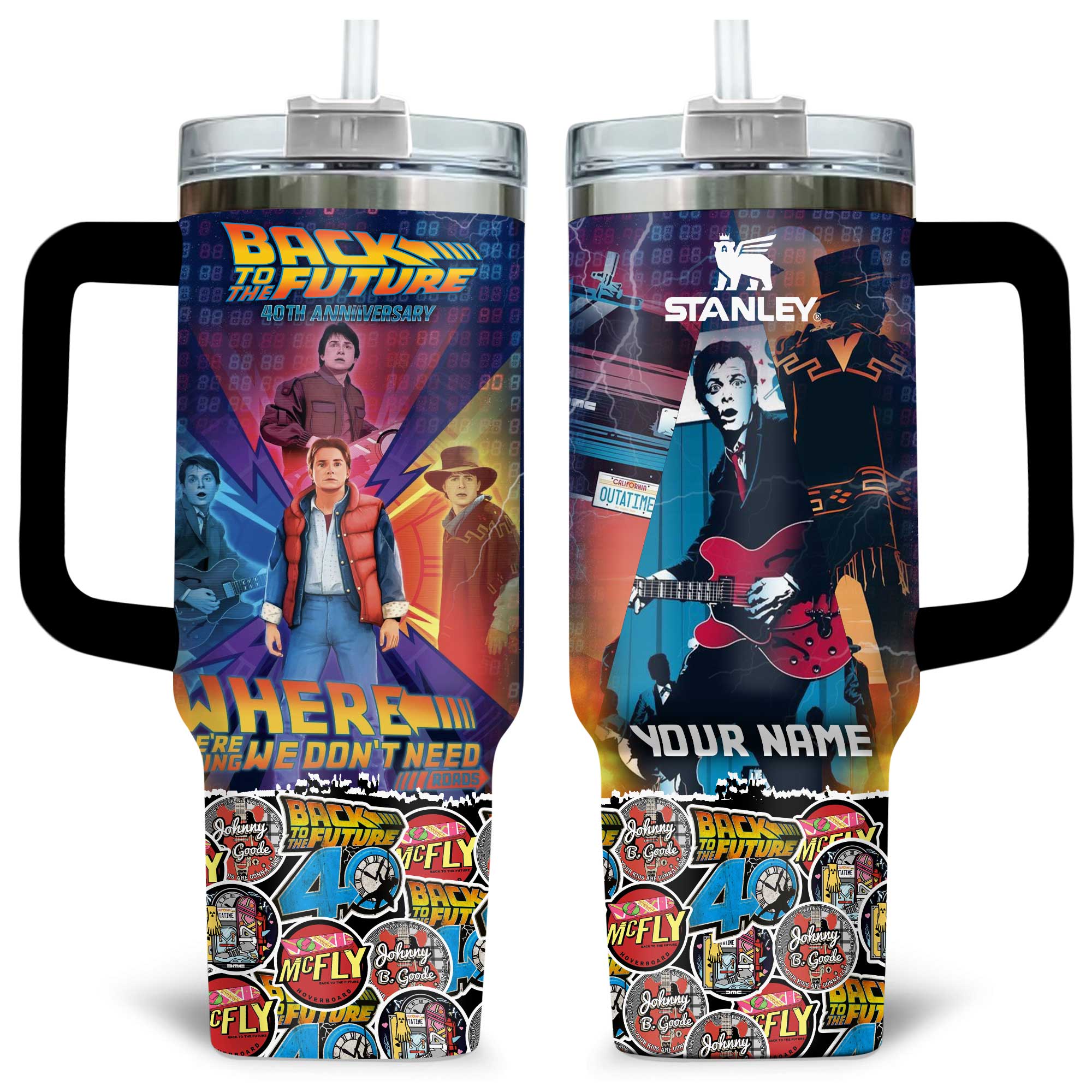 Back to the Future Movies Custom Stanley Cup 40 oz 30 oz Tumbler With HandleTVC230193