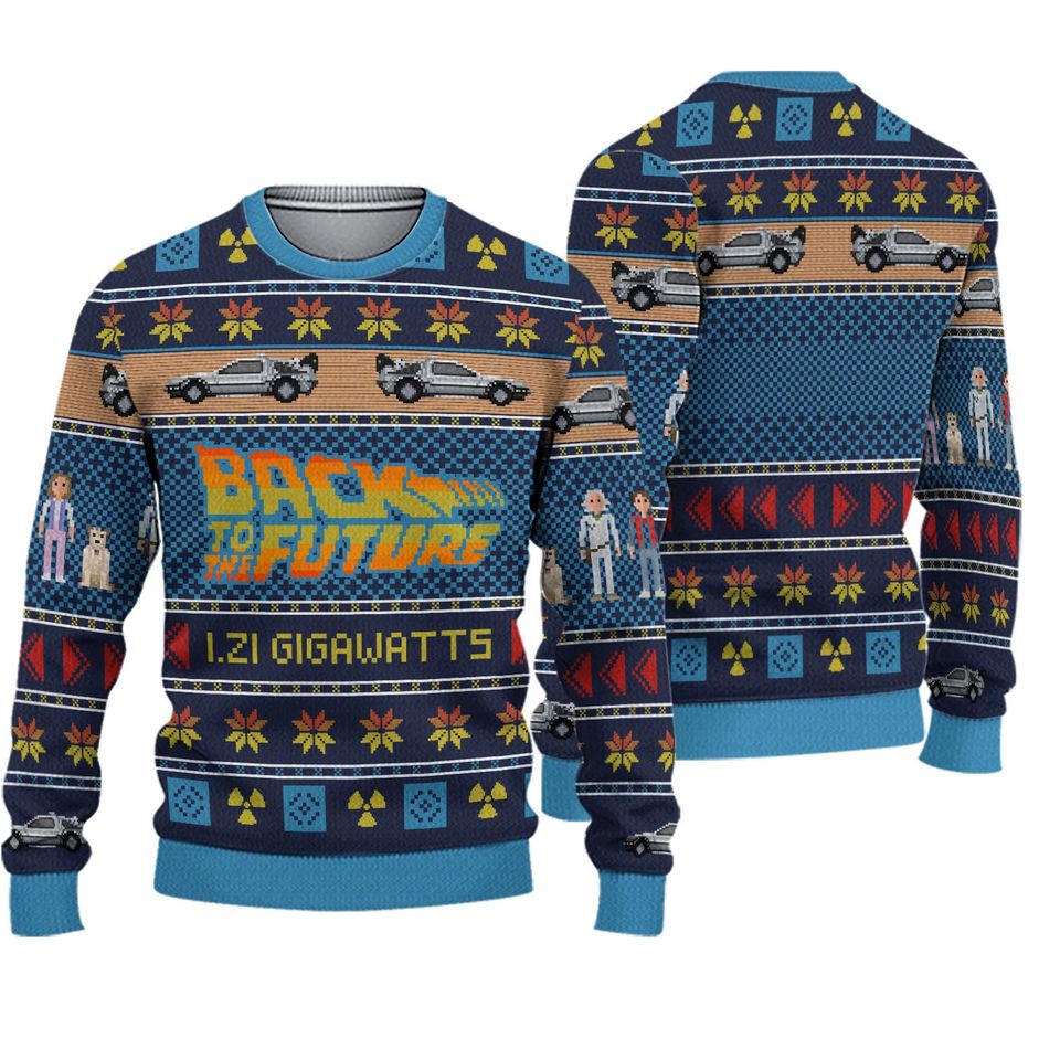 Back To The Future Ugly Sweater, Back To The Future Christmas Sweatshirt
