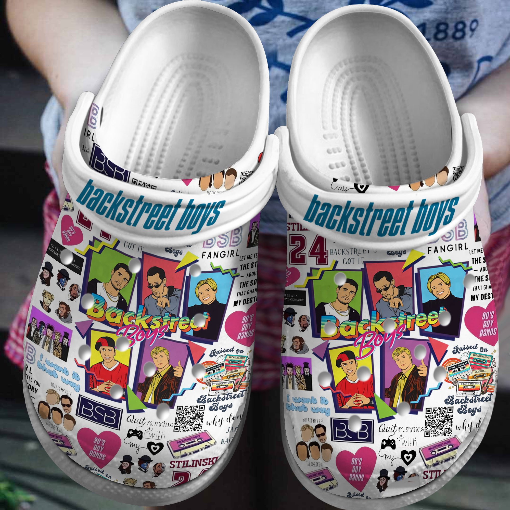 Backstreet Boys Band Music Crocs Crocband Clogs Shoes Comfortable For Men Women and Kids