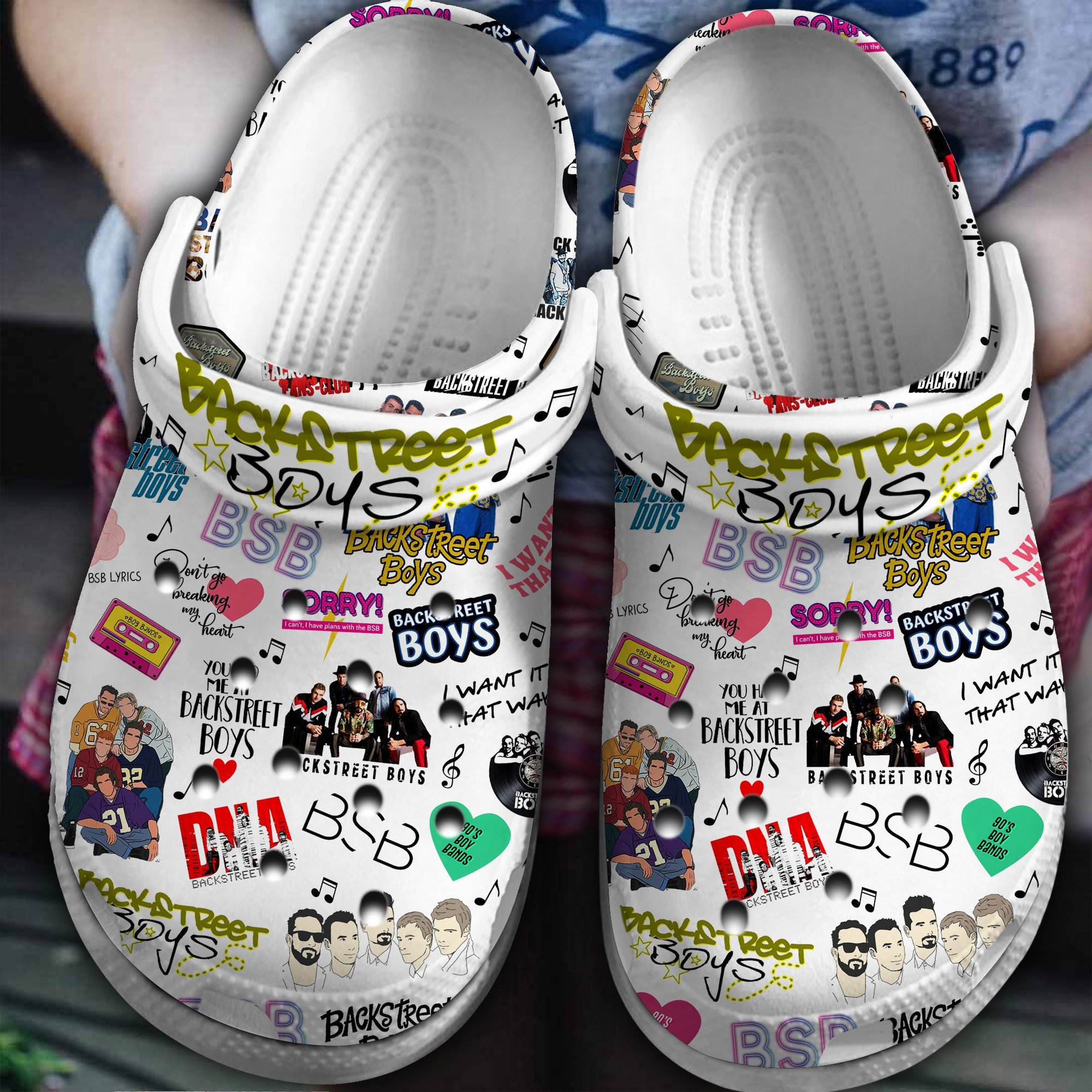 Backstreet Boys Band Music Crocs Crocband Clogs Shoes Comfortable For Men Women and Kids