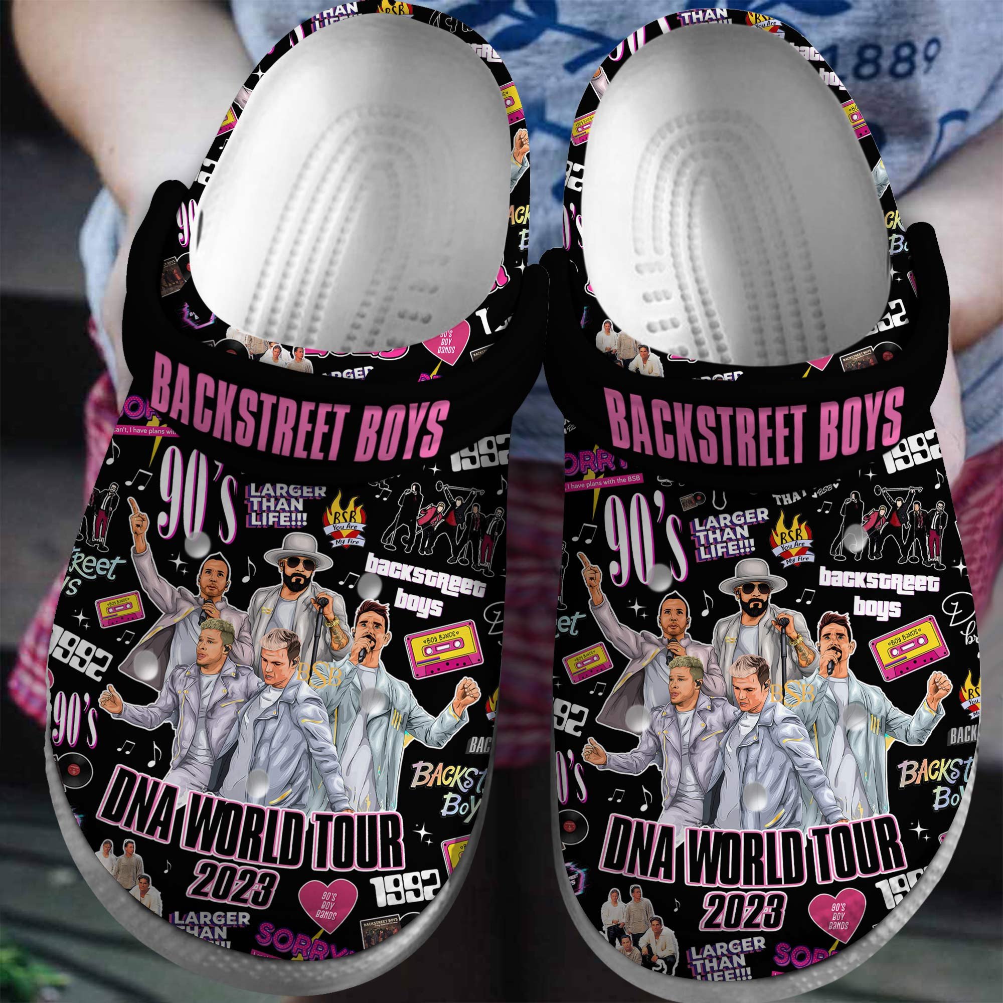 Backstreet Boys Band Music Crocs Crocband Clogs Shoes Comfortable For Men Women and Kids