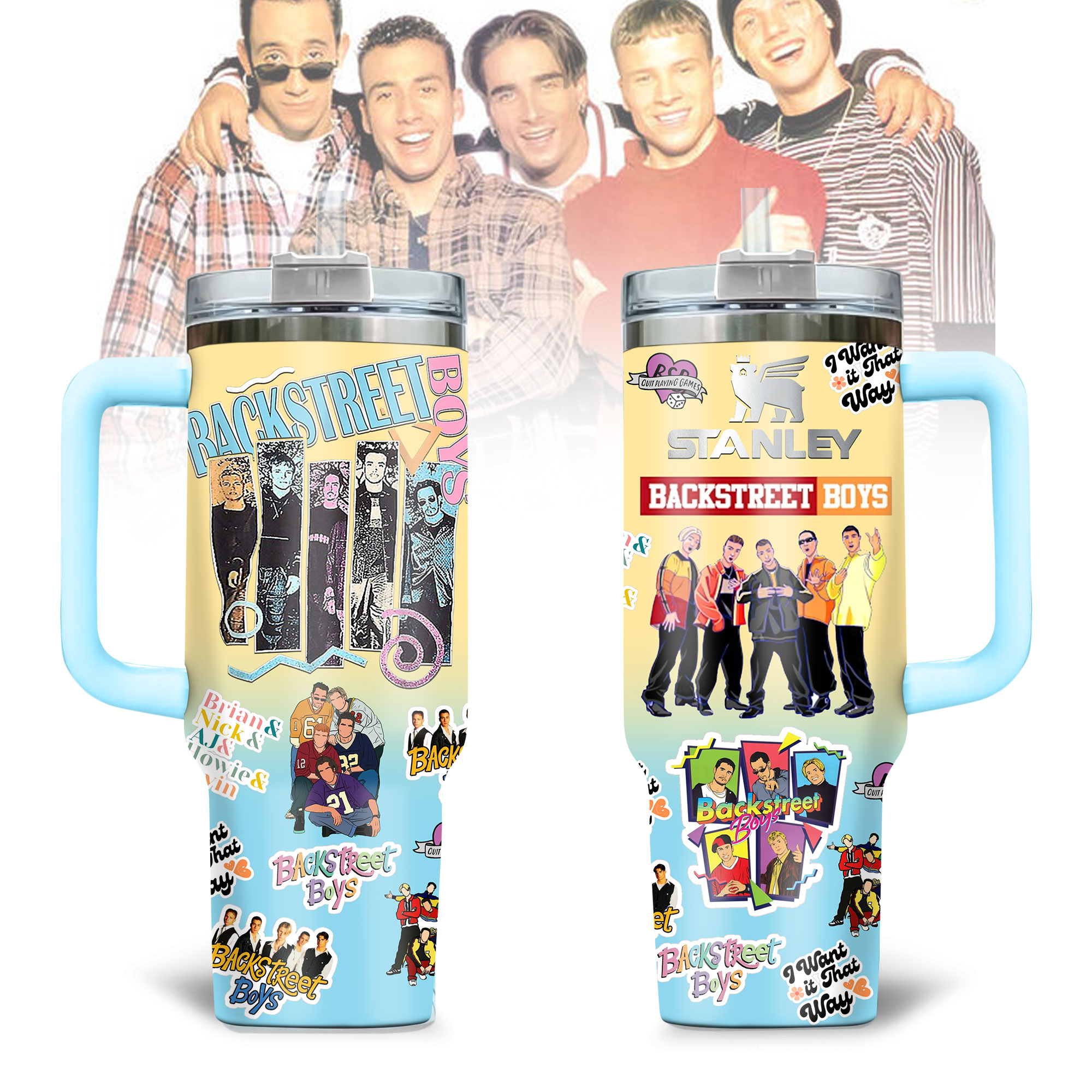 Backstreet Boys Custom Stanley Cup 40 oz 30 oz Tumbler With HandleTVC230193
