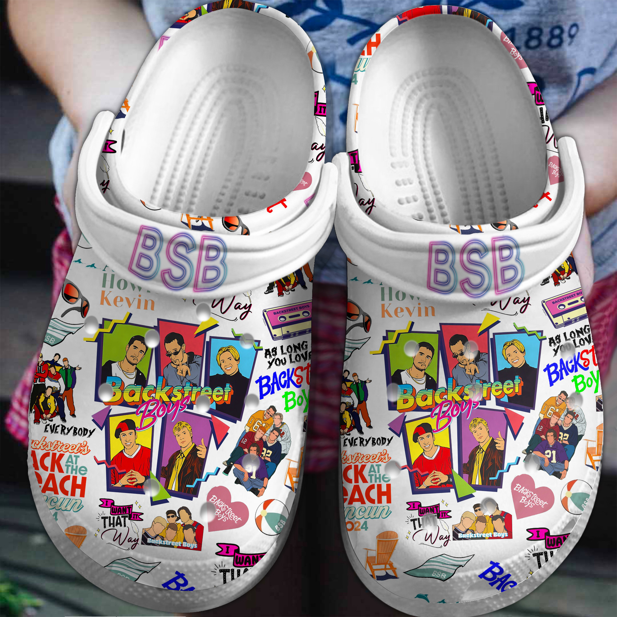Backstreet Boys Music Crocs Crocband Clogs Shoes Comfortable For Men Women and Kids