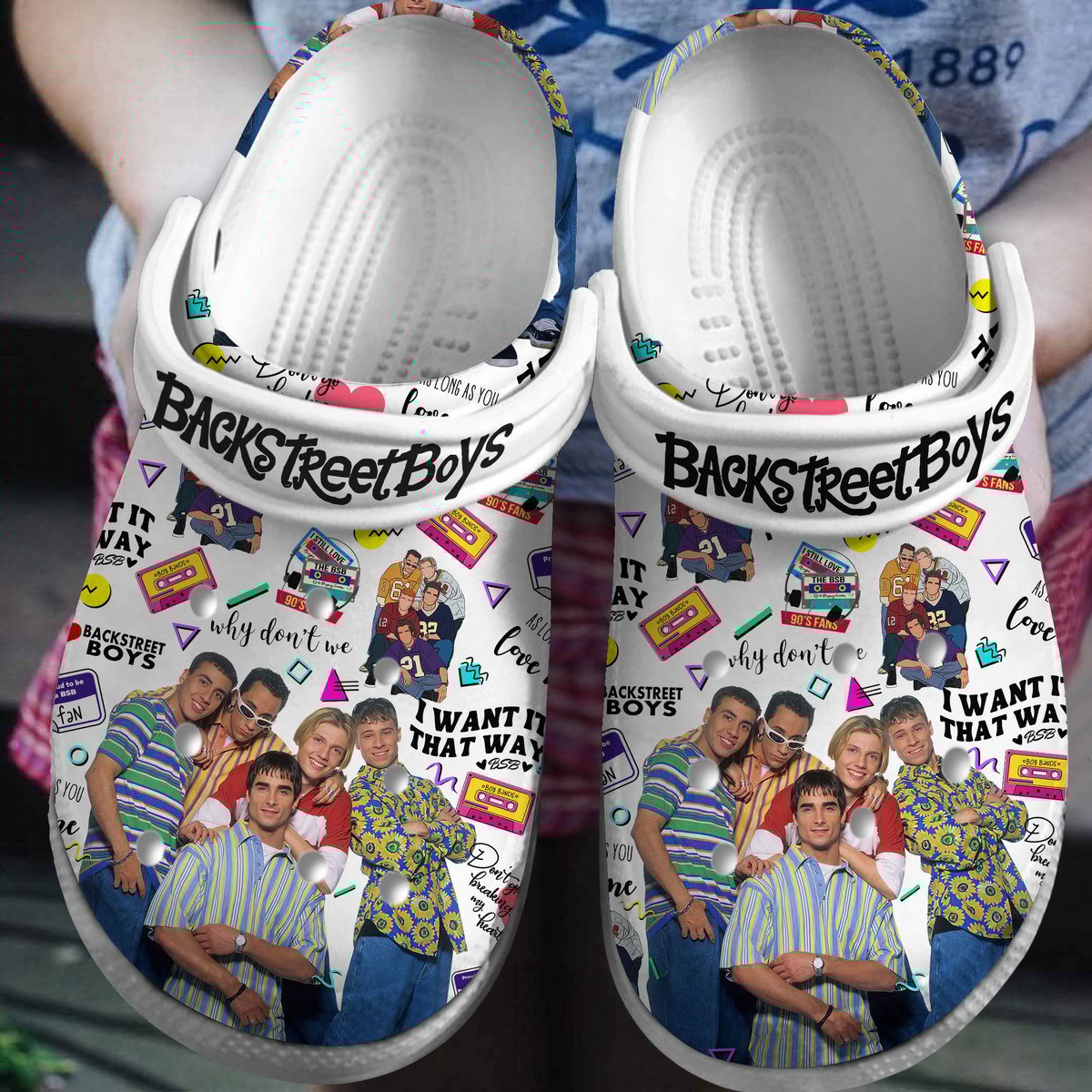 Backstreet Boys Music Crocs Crocband Clogs Shoes Comfortable For Men Women and Kids