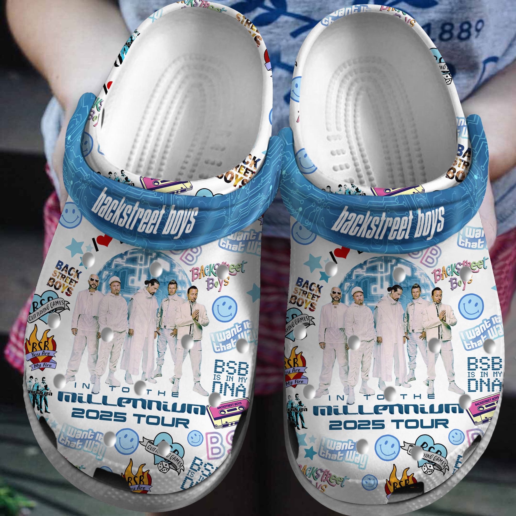 Backstreet Boys Music Crocs Crocband Clogs Shoes Comfortable For Men Women and Kids