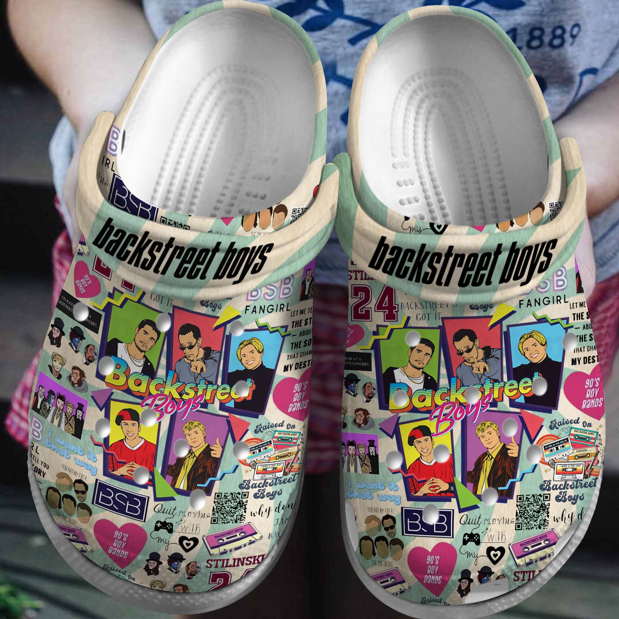 Backstreet Boys Music Crocs Crocband Clogs Shoes Comfortable For Men Women and Kids
