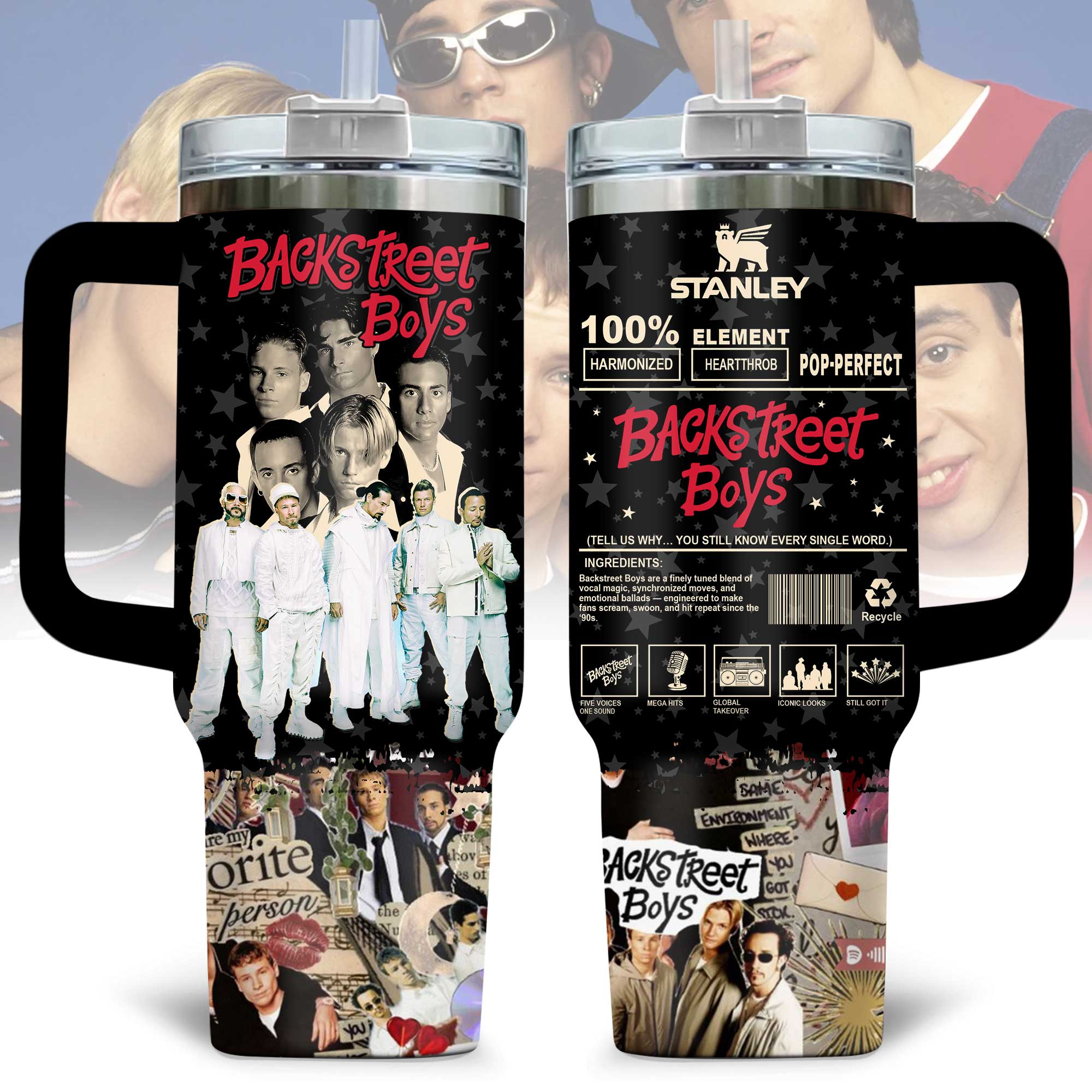 Backstreet Boys Music Custom Stanley Cup 40 oz 30 oz Tumbler With HandleTVC2301175