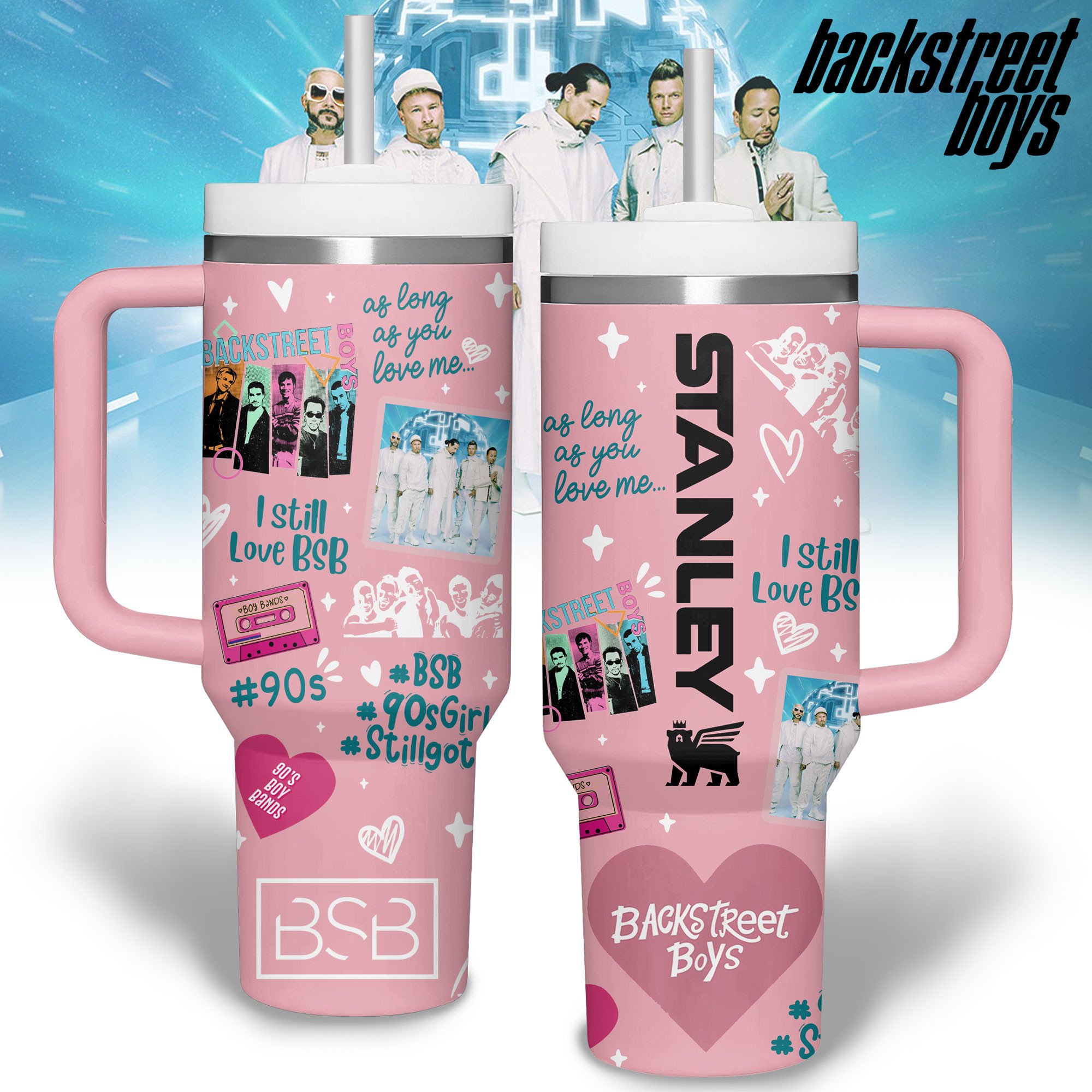 Backstreet Boys Music Custom Stanley Cup 40 oz 30 oz Tumbler With HandleTVC2301180