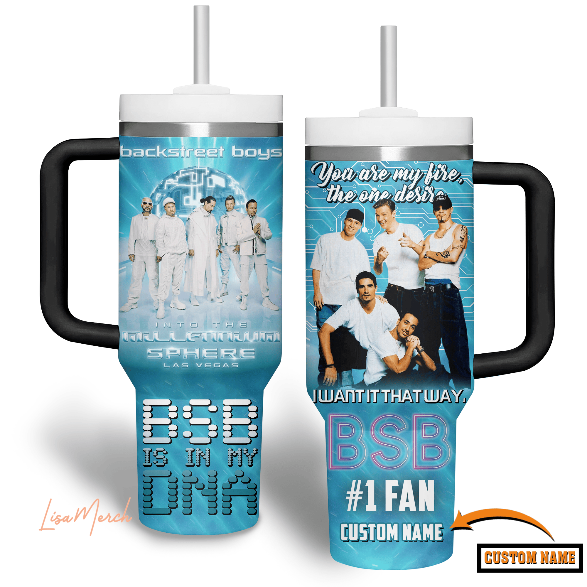 Backstreet Boys Music Custom Stanley Cup 40 oz 30 oz Tumbler With HandleTVC2301279 - Image 2