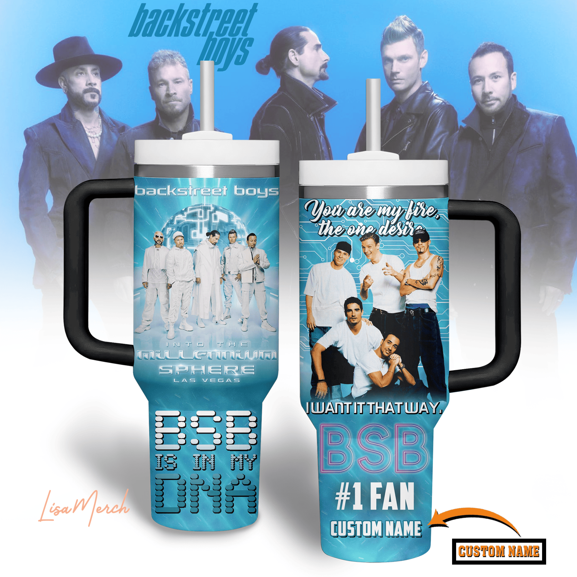 Backstreet Boys Music Custom Stanley Cup 40 oz 30 oz Tumbler With HandleTVC2301279