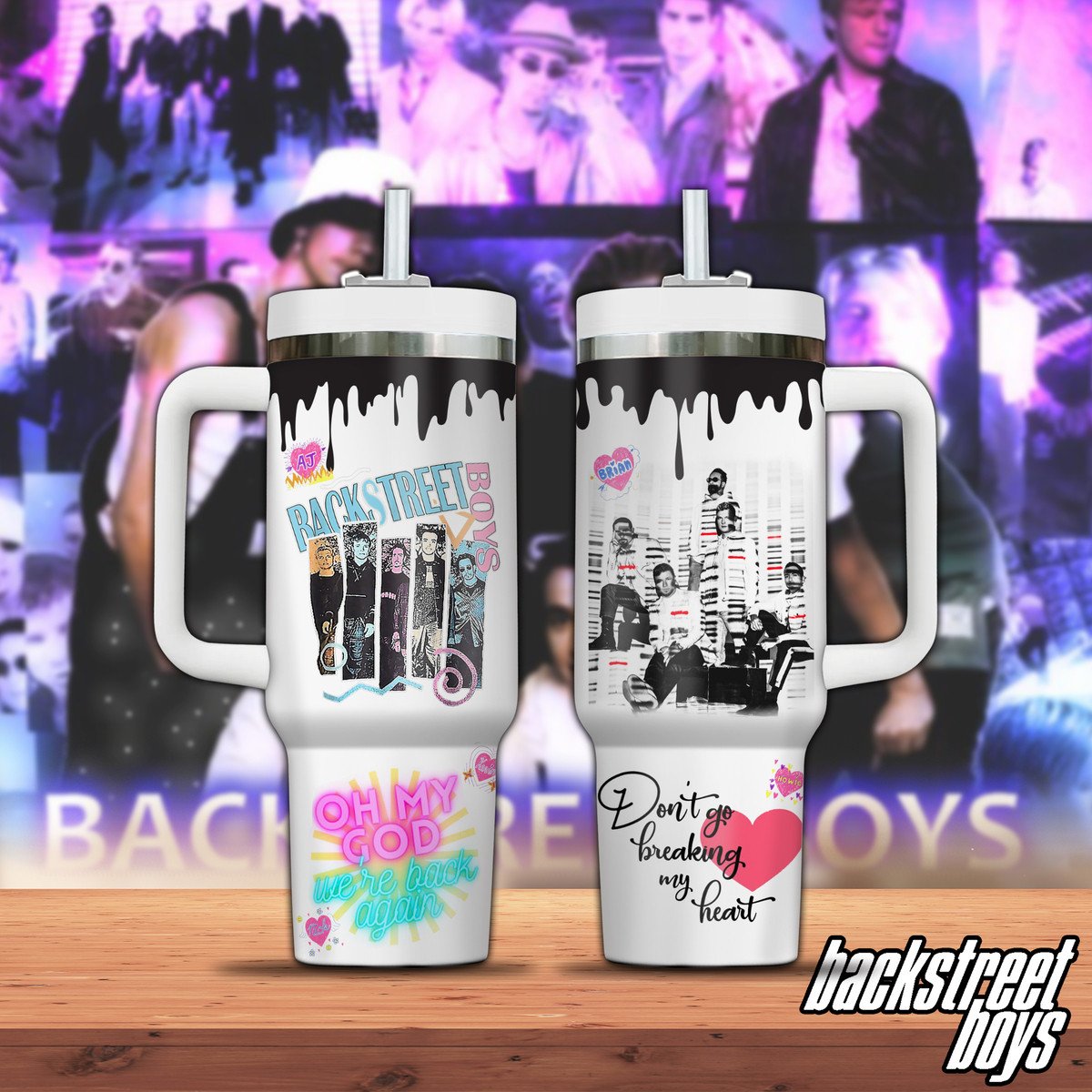 Backstreet Boys Music Custom Stanley Cup 40 oz 30 oz Tumbler With HandleTVC2301297