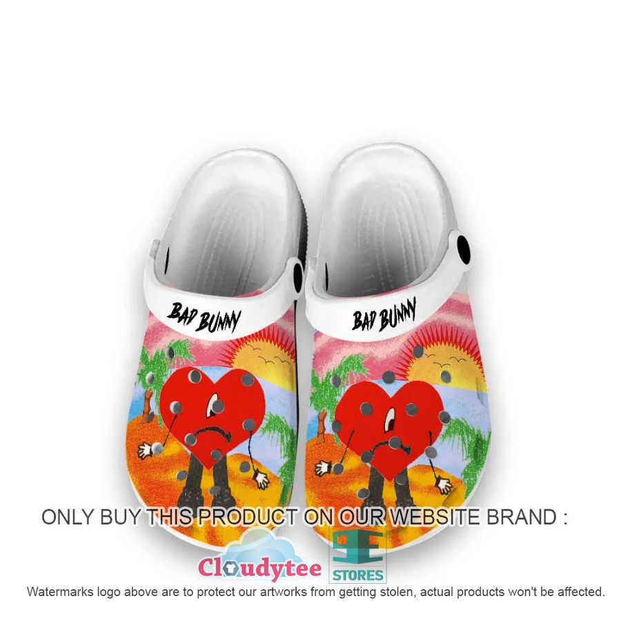 Bad Bunny Music Crocs Crocband Clogs Shoes Comfortable For Men Women and Kids