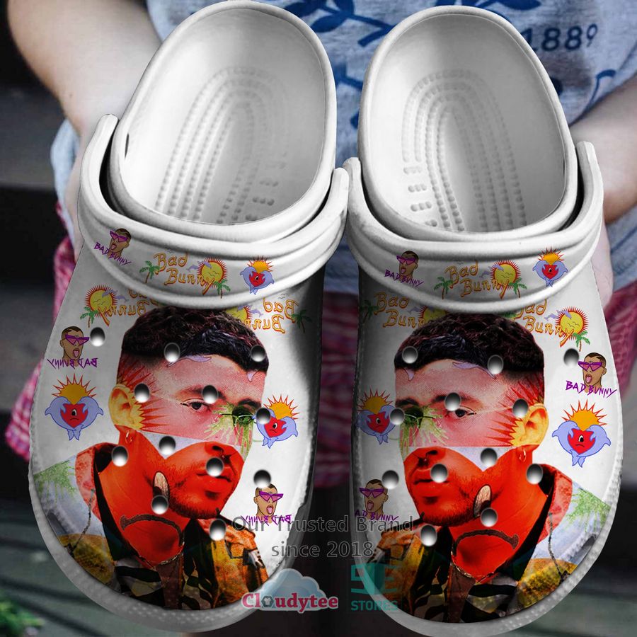 Bad Bunny Music Crocs Crocband Clogs Shoes Comfortable For Men Women and Kids