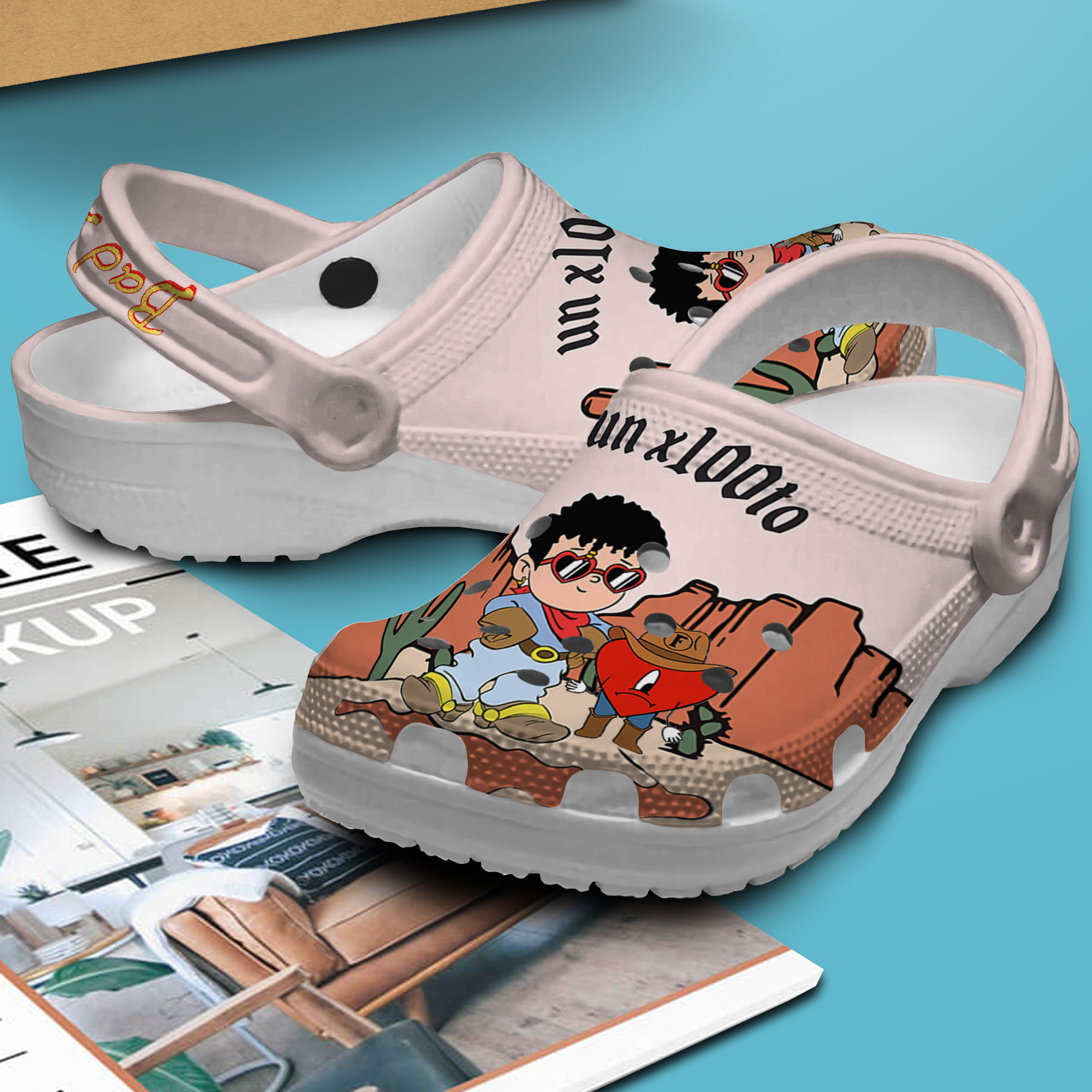 Bad Bunny Music Crocs Crocband Clogs Shoes Comfortable For Men Women and Kids - Image 3