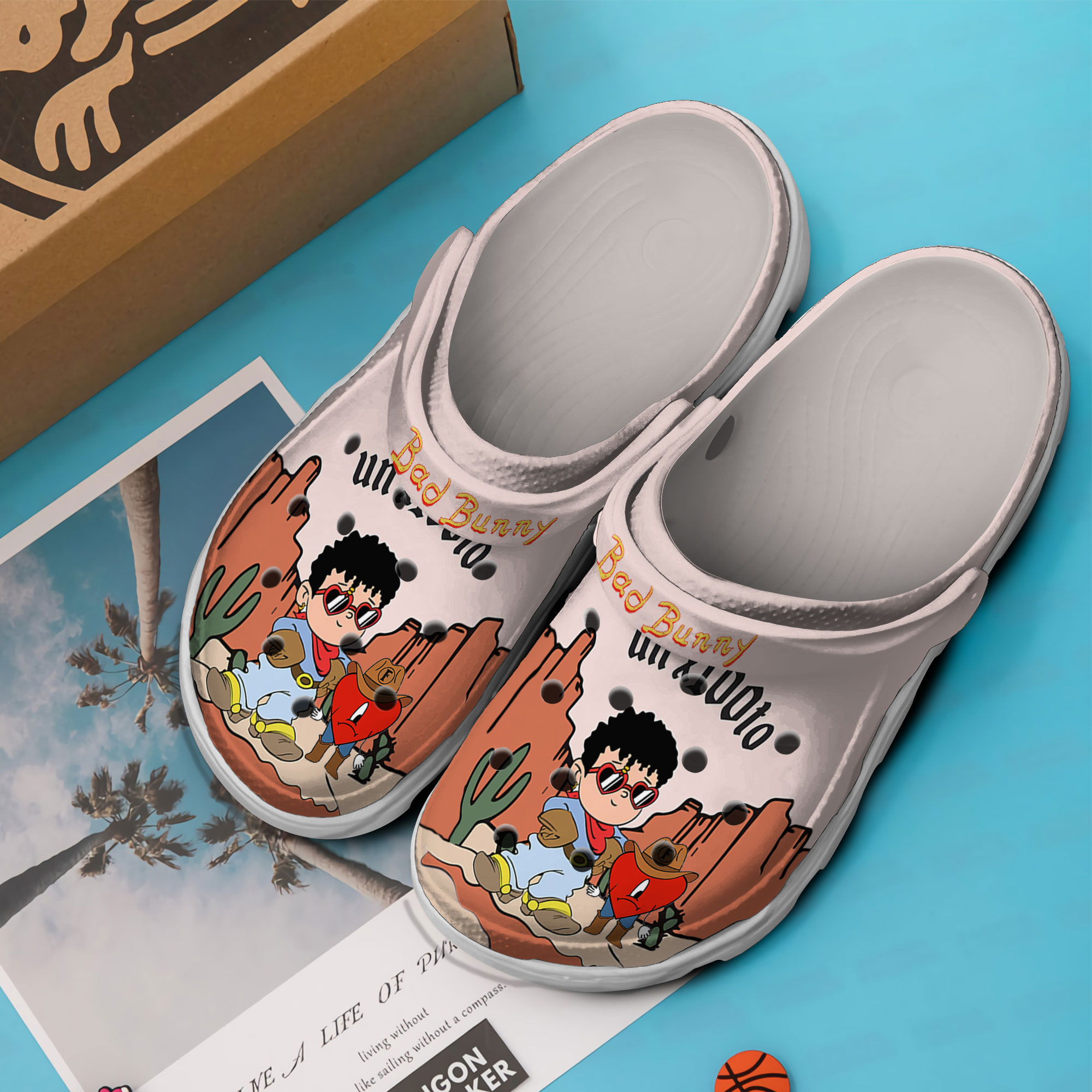 Bad Bunny Music Crocs Crocband Clogs Shoes Comfortable For Men Women and Kids - Image 2