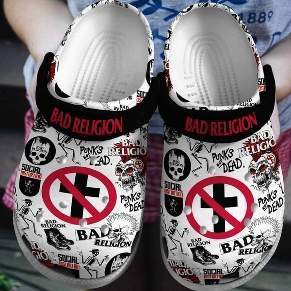 Bad Religion Music Crocs Crocband Clogs Shoes Comfortable For Men Women and Kids