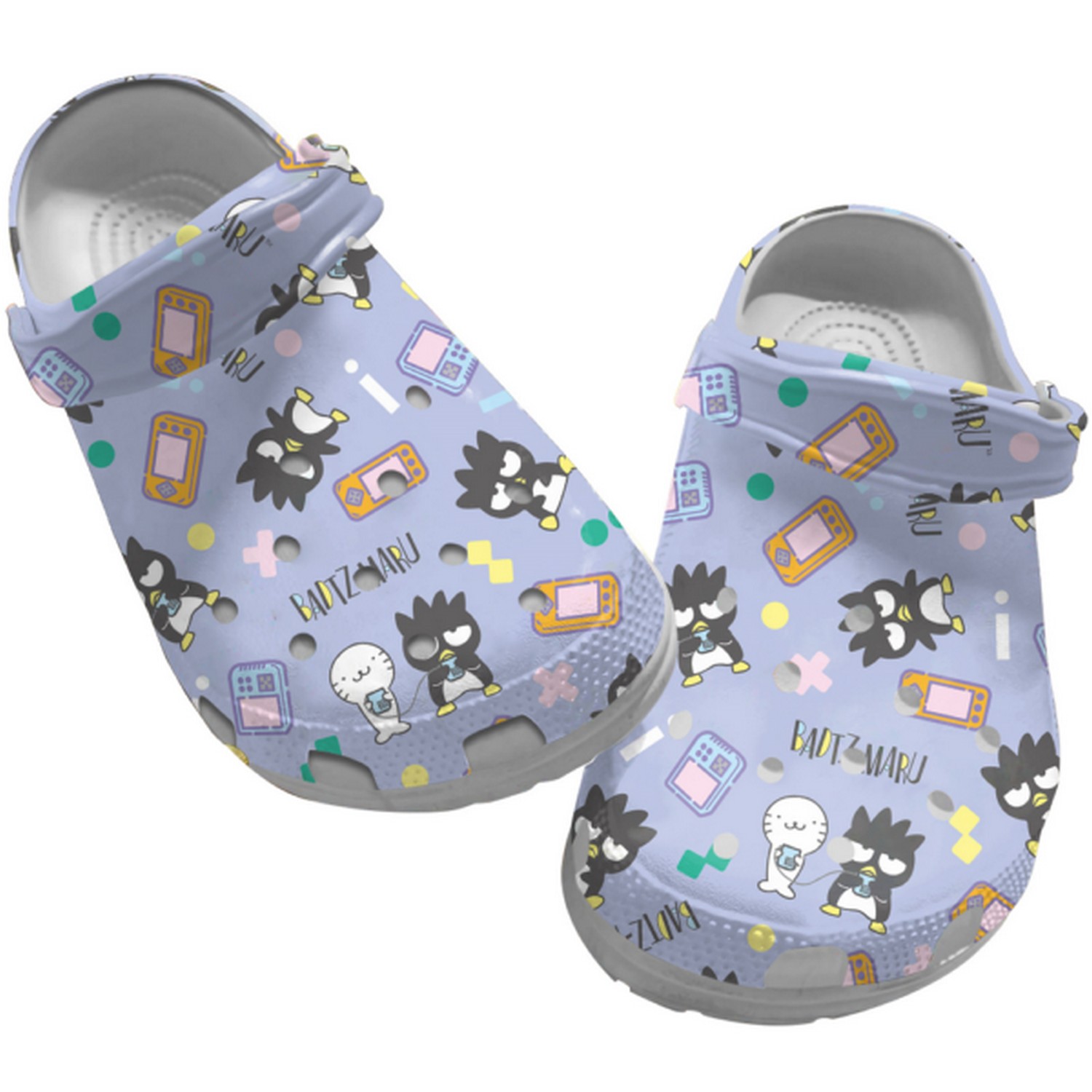 Badtz-Maru Cartoon Crocs Crocband Clogs Shoes Comfortable For Men Women and Kids