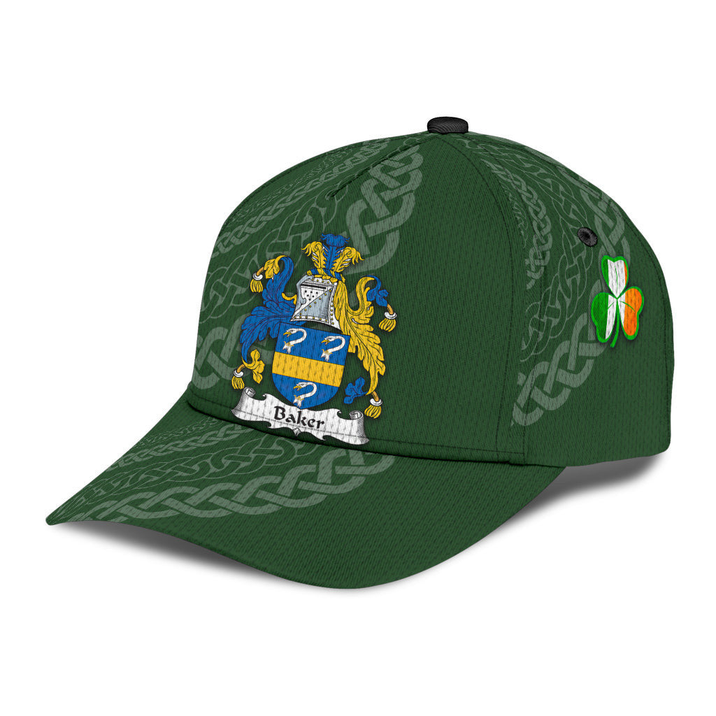 Baker Coat Of Arms - Irish Family Crest St Patrick's Day Hat Classic Cap Trucker Hats Custom Hats Gifts For Men & Women