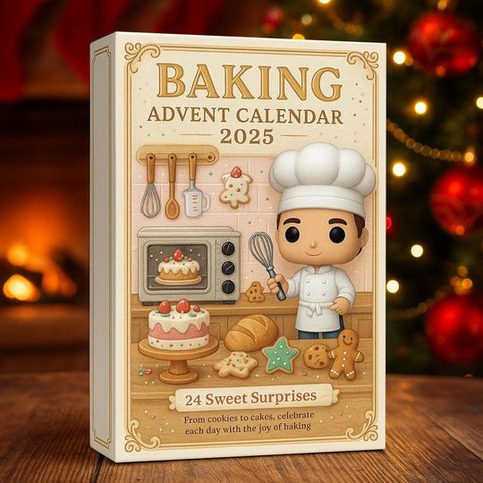 Baking Advent Calendar 2025, 24 Day Baking Figurines: Vintage Christmas Ornament Countdown - Image 15