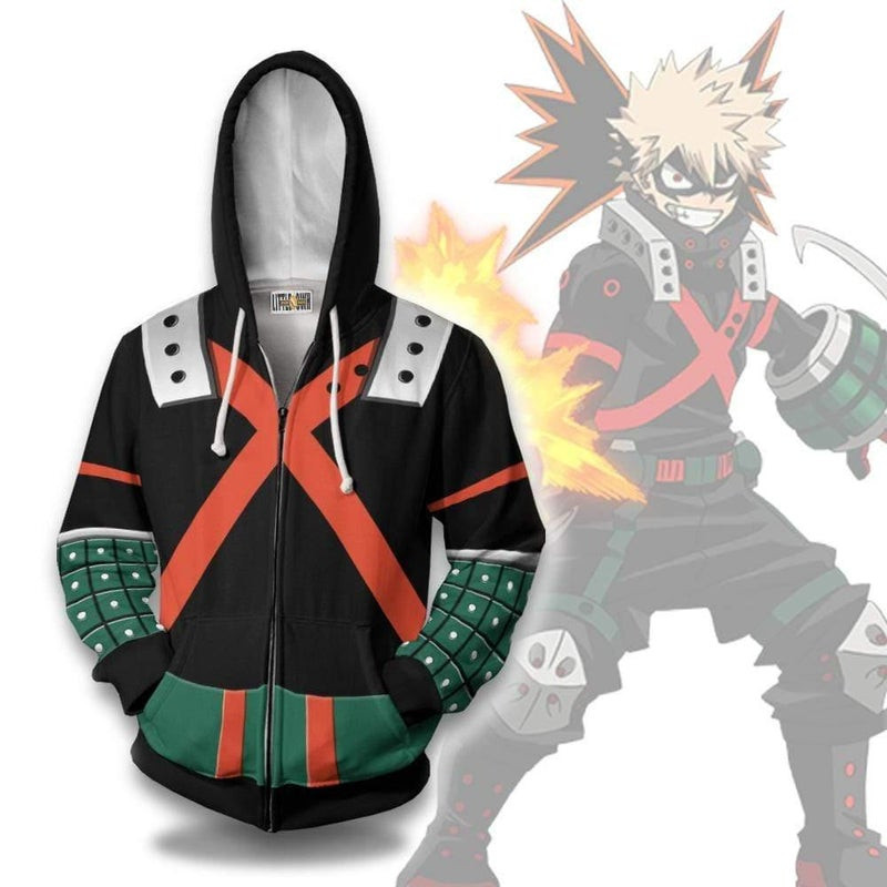 Bakugou 3D All Over Print Hoodie, Zip Hoodie