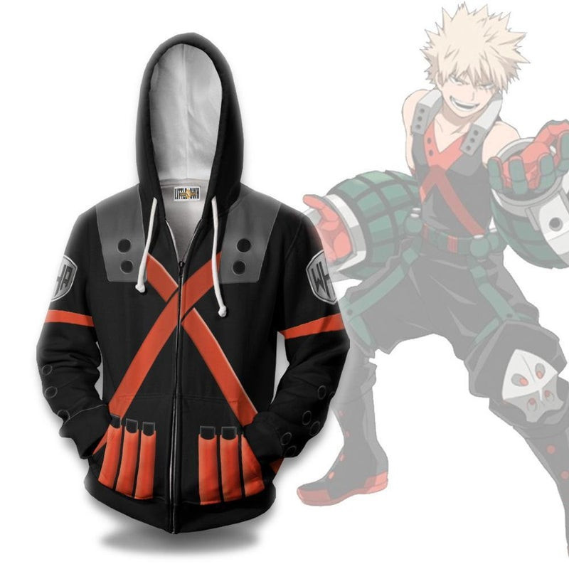 Bakugou 3D All Over Print Hoodie, Zip Hoodie