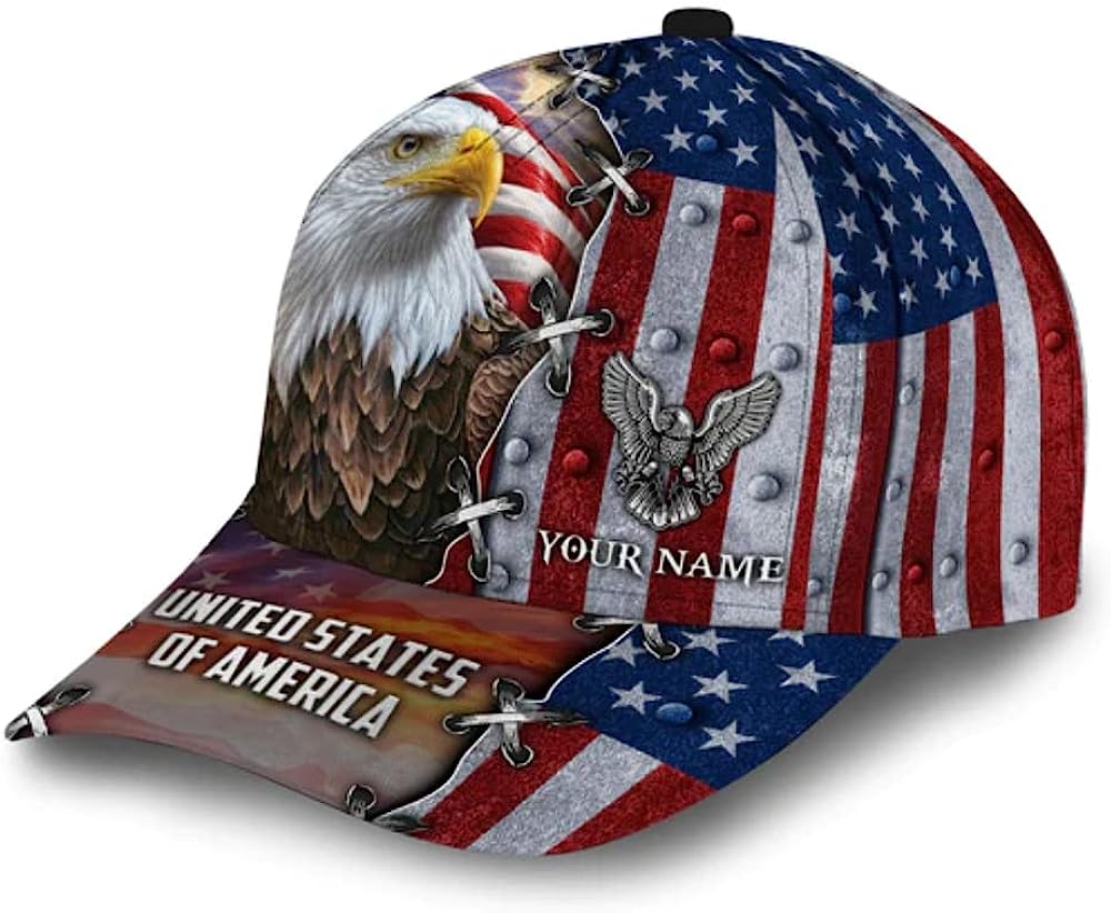 Bald Eagle United States Of America Baseball Cap - Christian Hats for Men and Women Trucker Hats Custom Hats Gifts For Men & Women