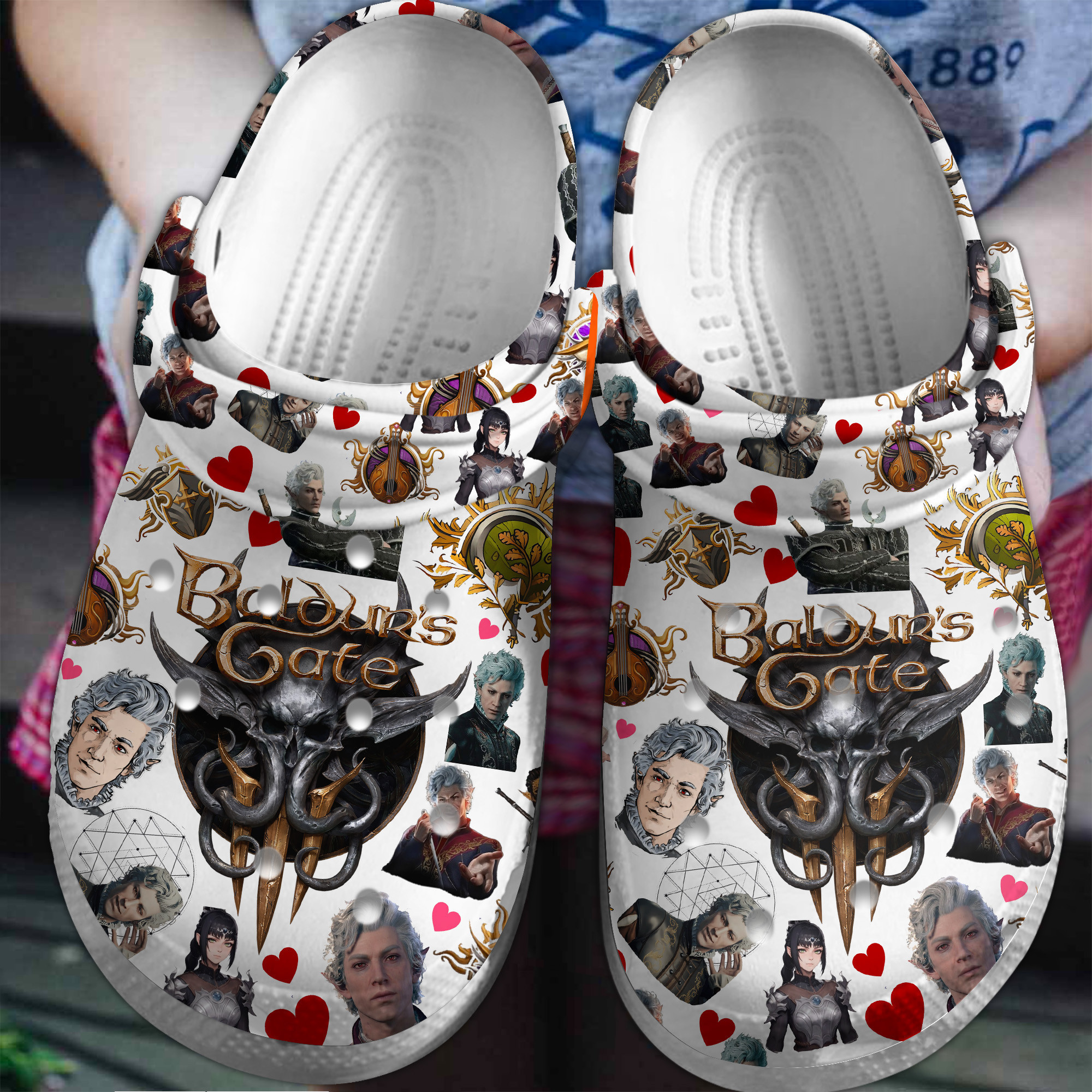 Baldur's Gate Game Crocs Crocband Clogs Shoes Comfortable For Men Women and Kids
