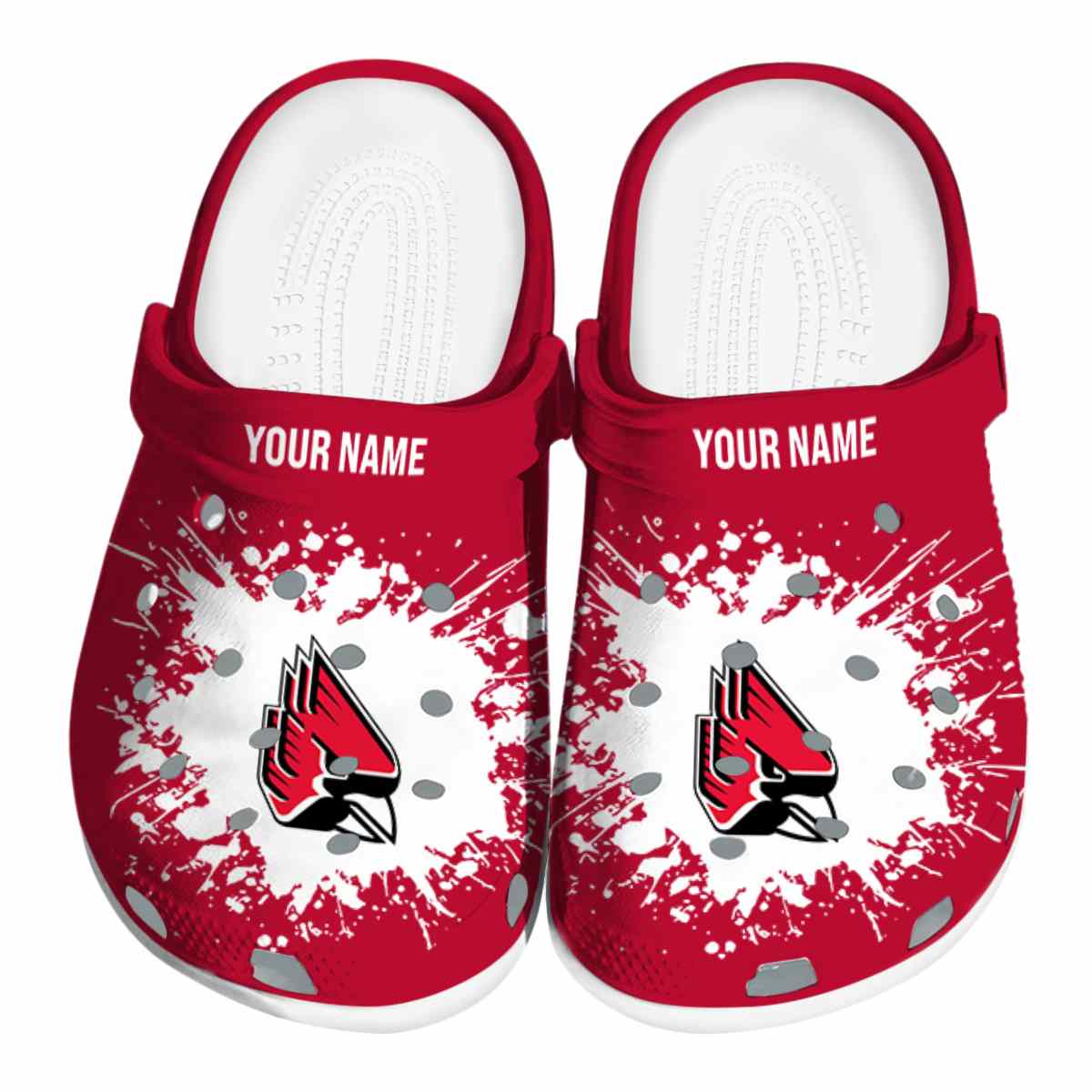 Ball State Cardinals NCAA Sport Crocs Crocband Clogs Shoes Comfortable For Men Women and Kids