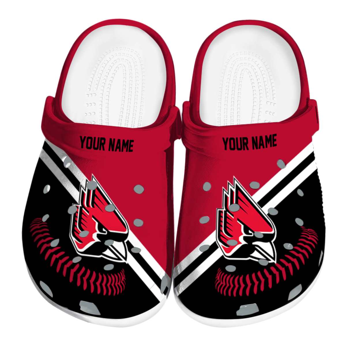 Ball State Cardinals NCAA Sport Crocs Crocband Clogs Shoes Comfortable For Men Women and Kids