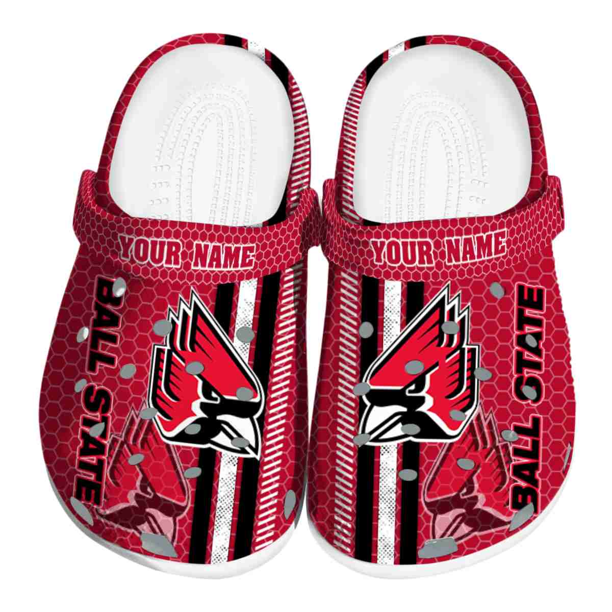 Ball State Cardinals NCAA Sport Crocs Crocband Clogs Shoes Comfortable For Men Women and Kids