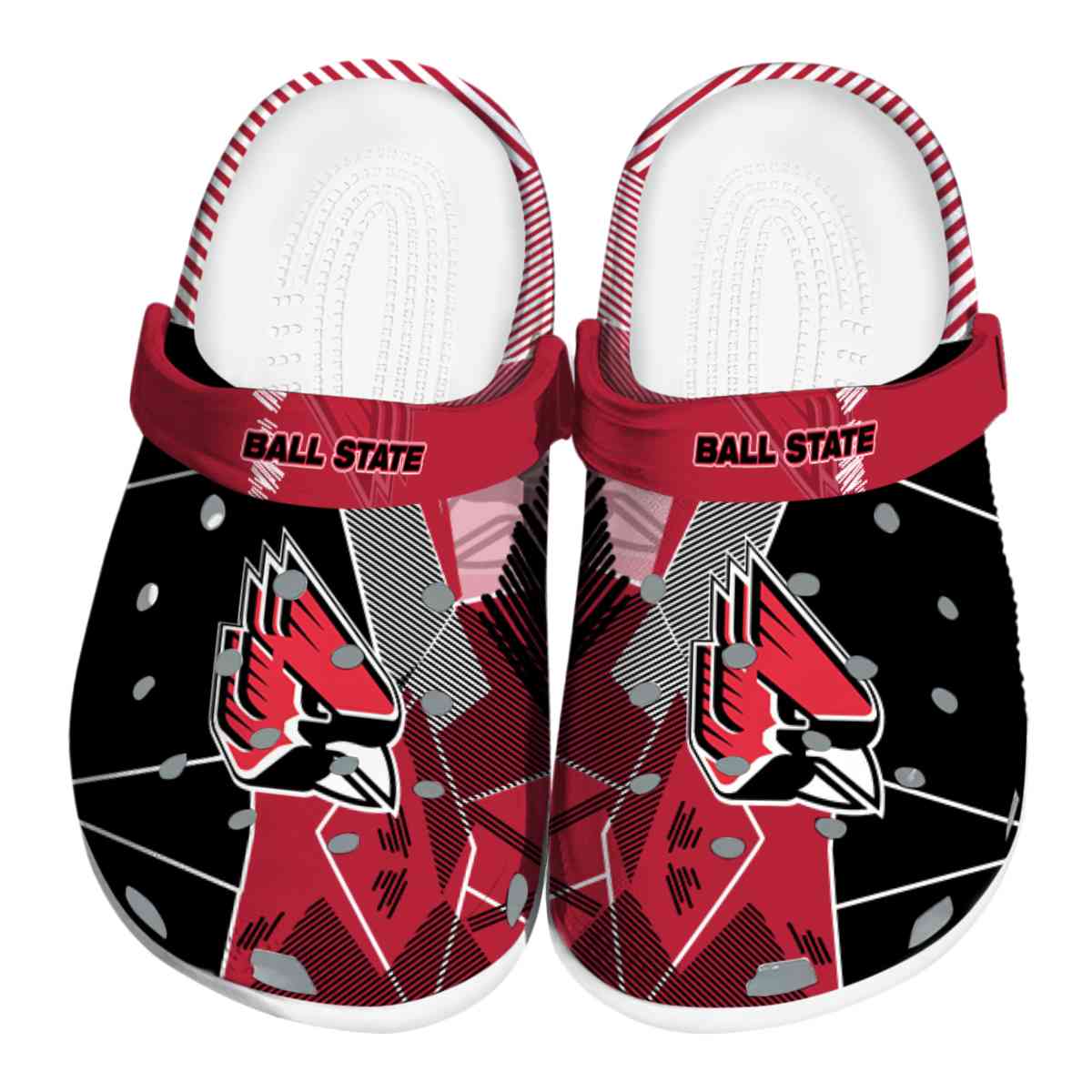 Ball State Cardinals NCAA Sport Crocs Crocband Clogs Shoes Comfortable For Men Women and Kids