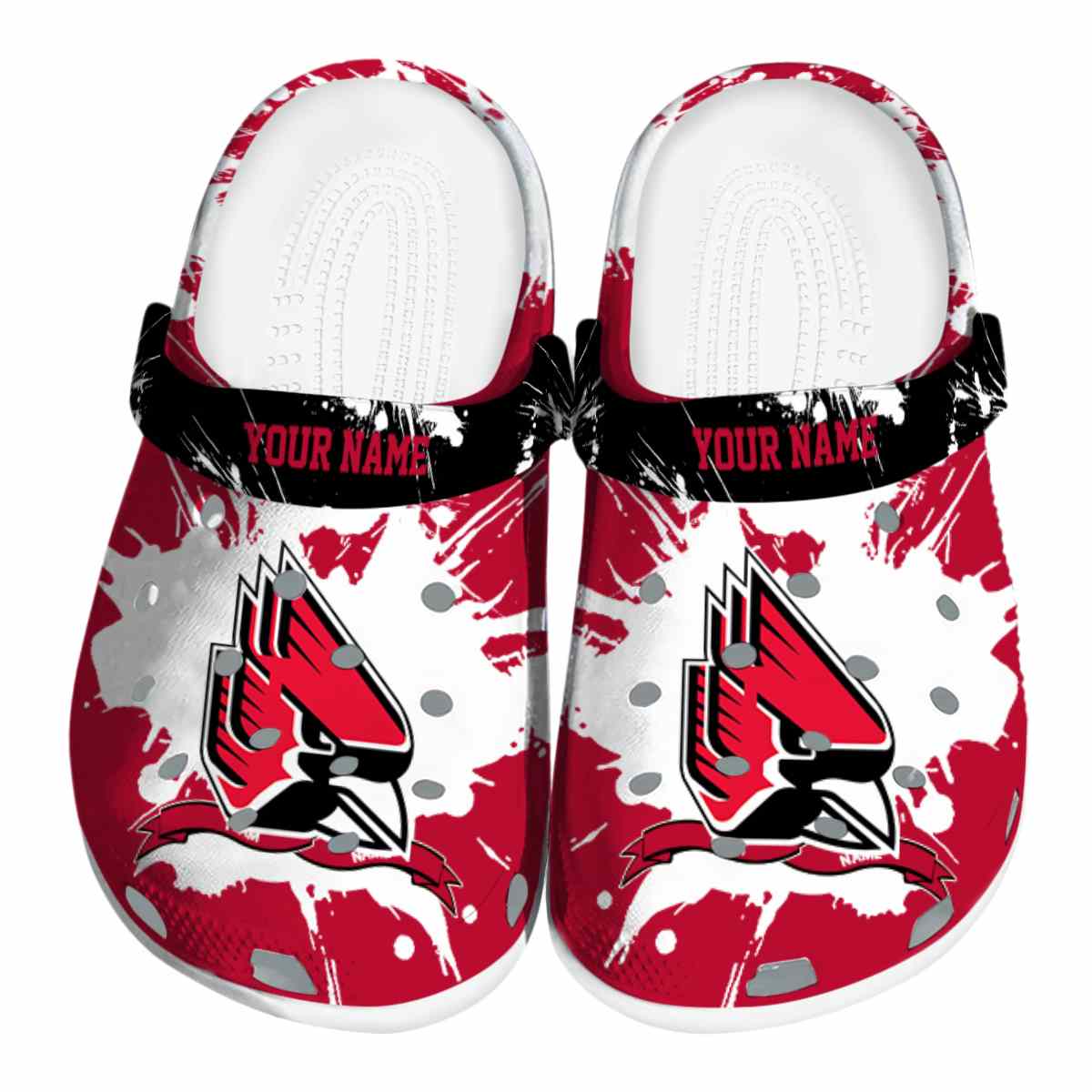 Ball State Cardinals NCAA Sport Crocs Crocband Clogs Shoes Comfortable For Men Women and Kids