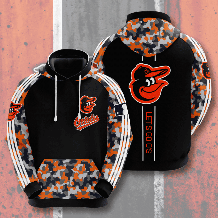 Baltimore Orioles 3D All Over Print Hoodie, Zip Hoodie
