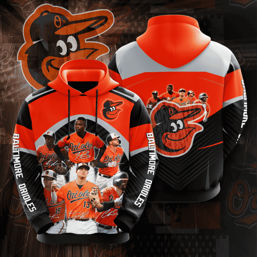 Baltimore Orioles 3D All Over Print Hoodie, Zip Hoodie
