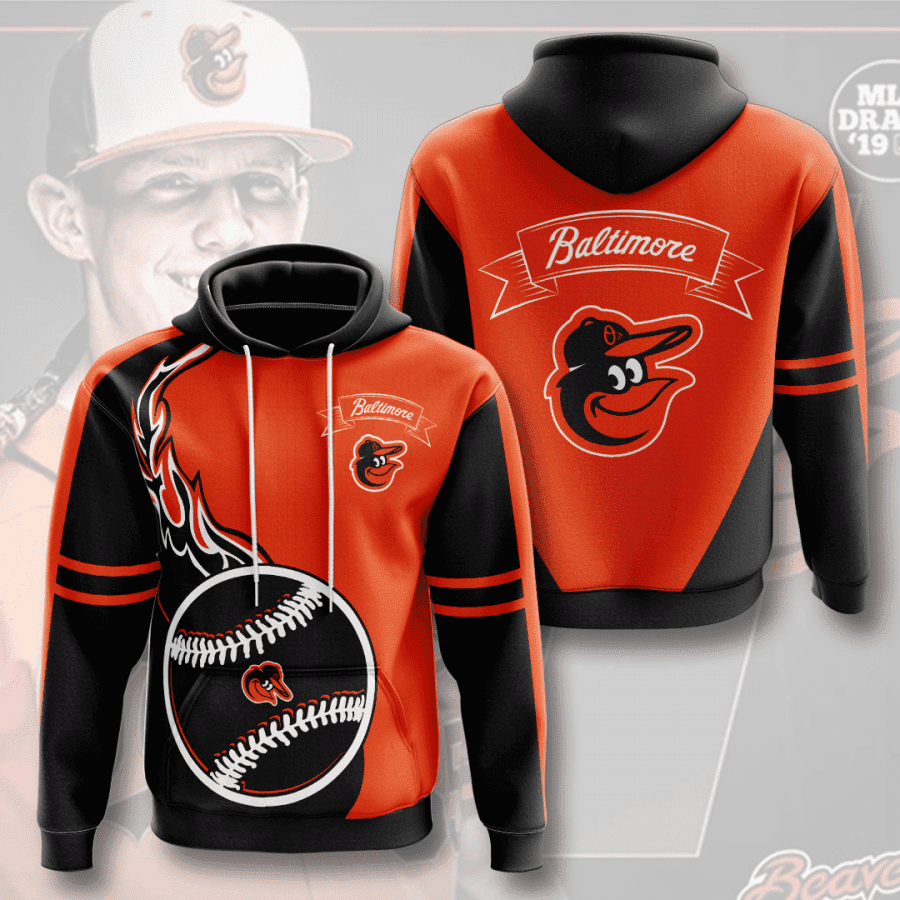Baltimore Orioles 3D All Over Print Hoodie, Zip Hoodie
