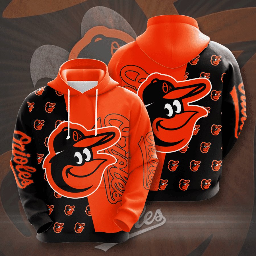 Baltimore Orioles 3D All Over Print Hoodie, Zip Hoodie