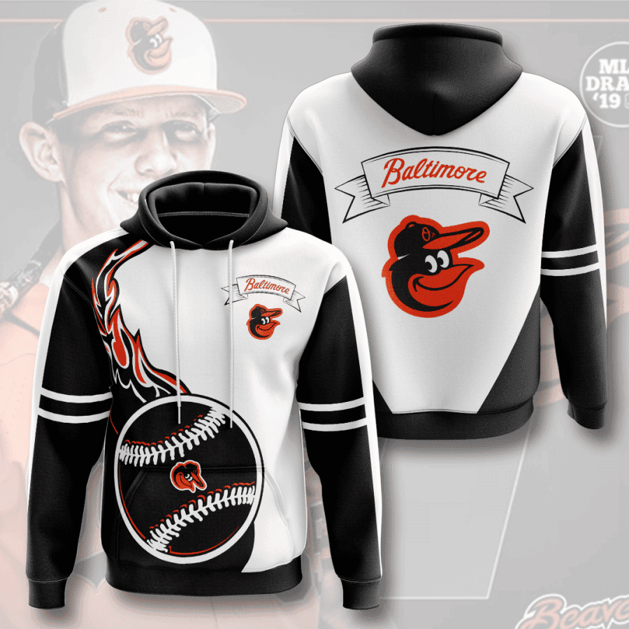 Baltimore Orioles 3D All Over Print Hoodie, Zip Hoodie