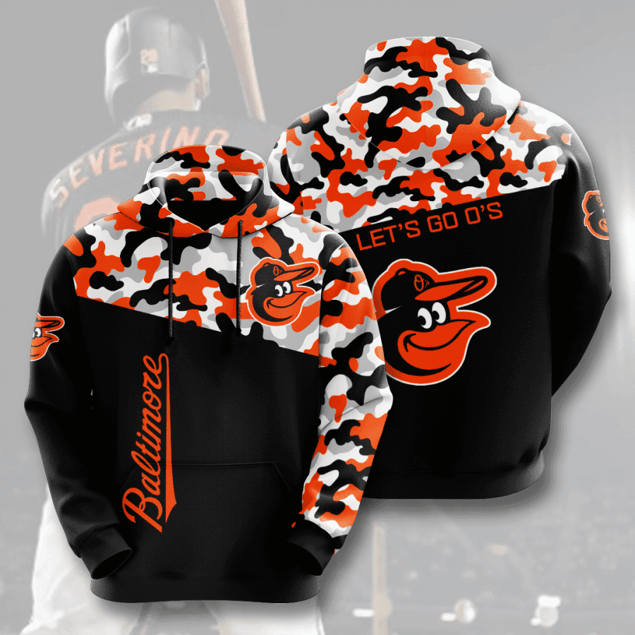 Baltimore Orioles 3D All Over Print Hoodie, Zip Hoodie