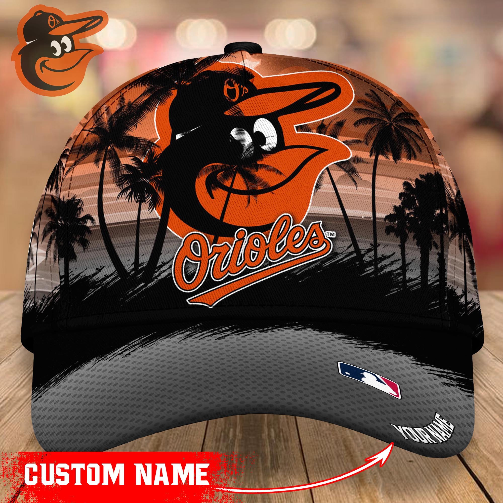 Baltimore Orioles Custom Name Classic, Baseball Caps Trucker Hats Custom Hats Gifts For Men & Women