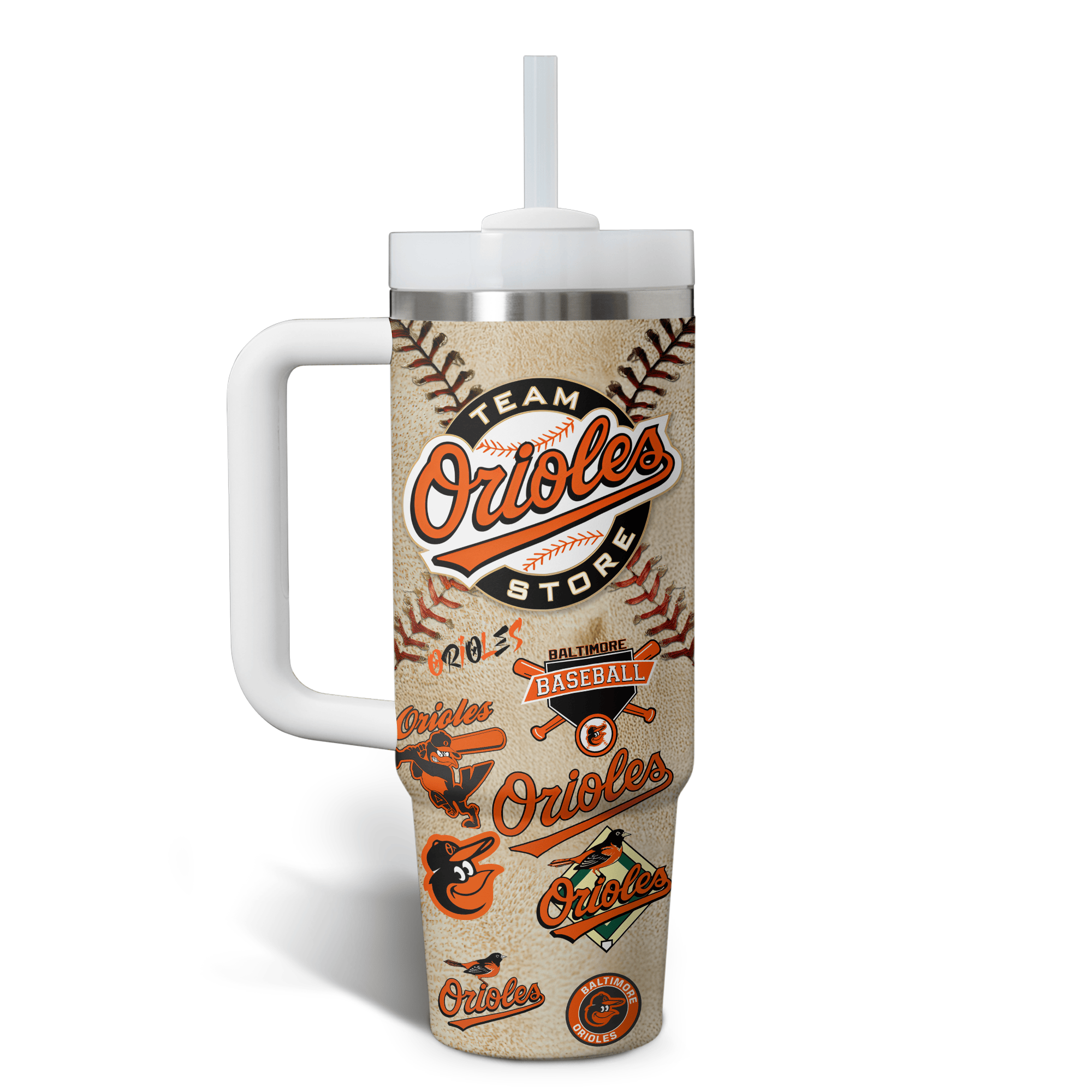 Baltimore Orioles MLB Custom Stanley Cup 40 oz 30 oz Tumbler With HandleTVC2301696 - Image 3